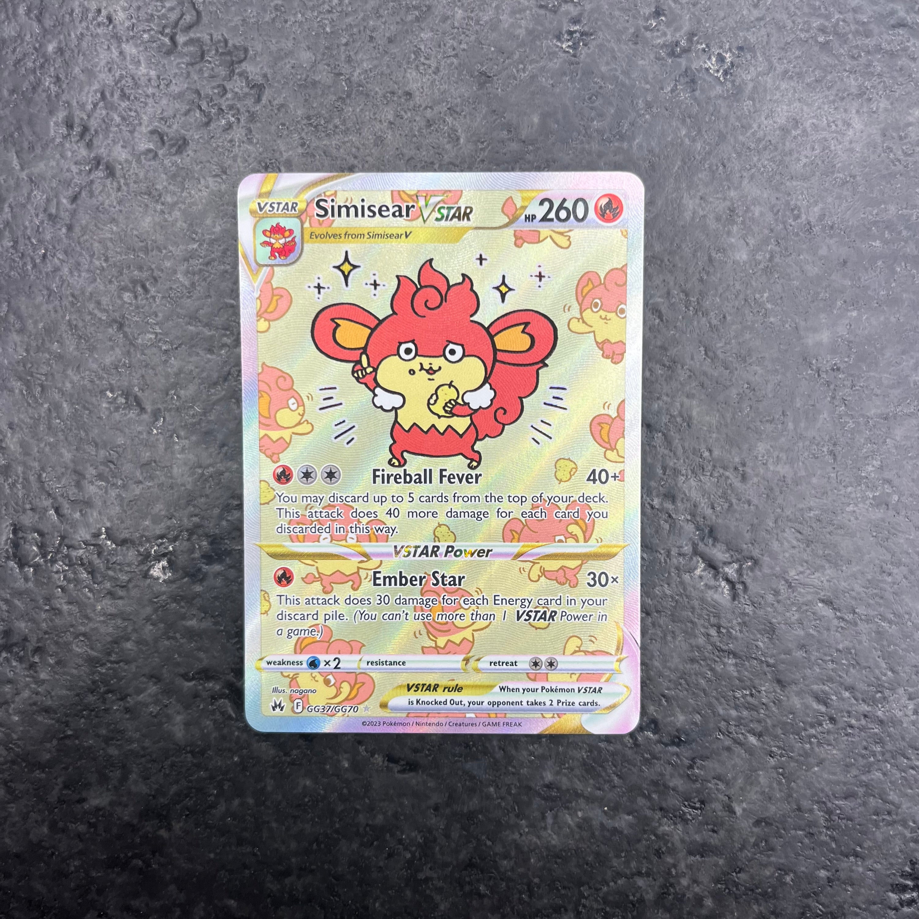 SIMISEAR VSTAR ALT ART GG37/GG70 (NM)