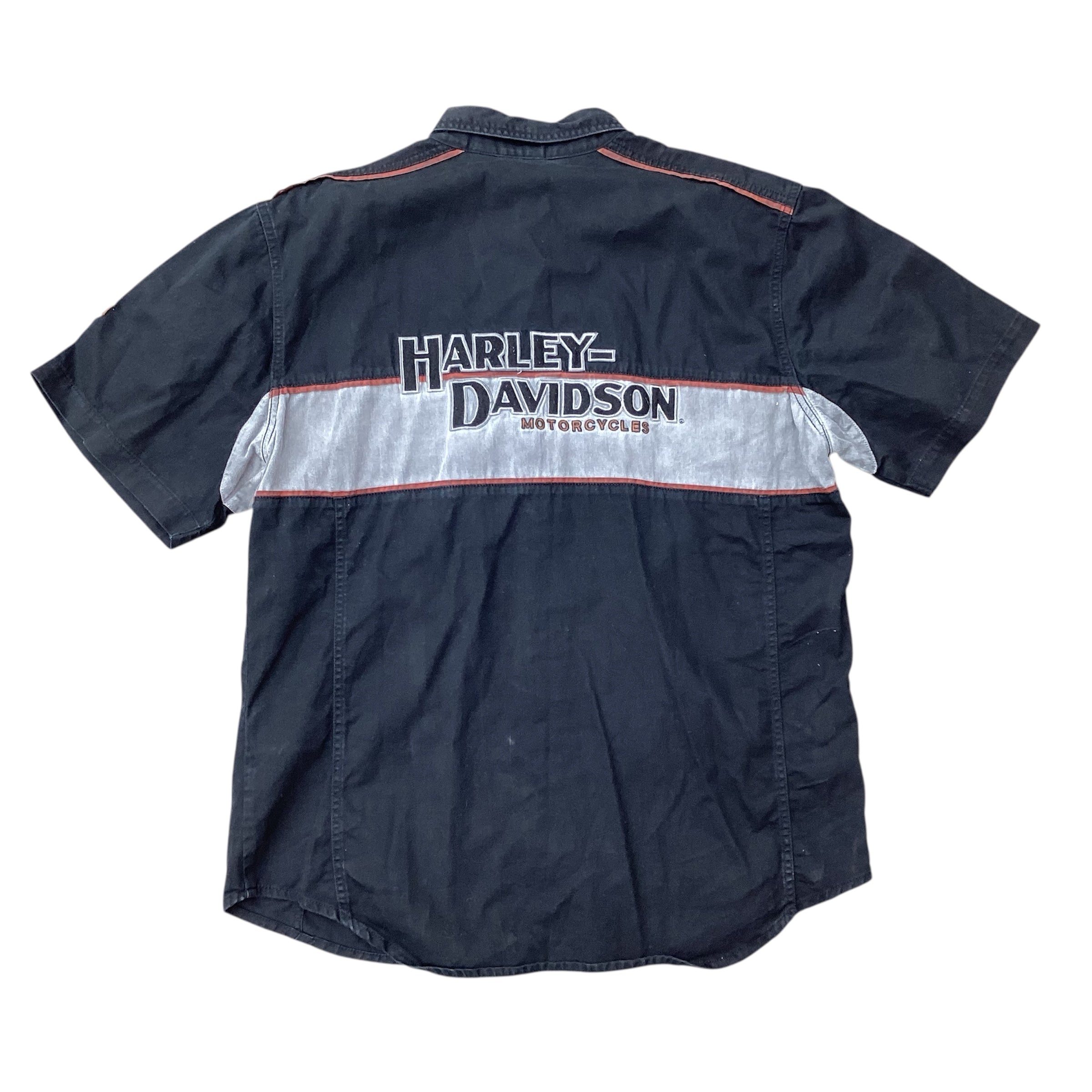HARLEY DAVIDSON BUTTON UP WORKER SHIRT