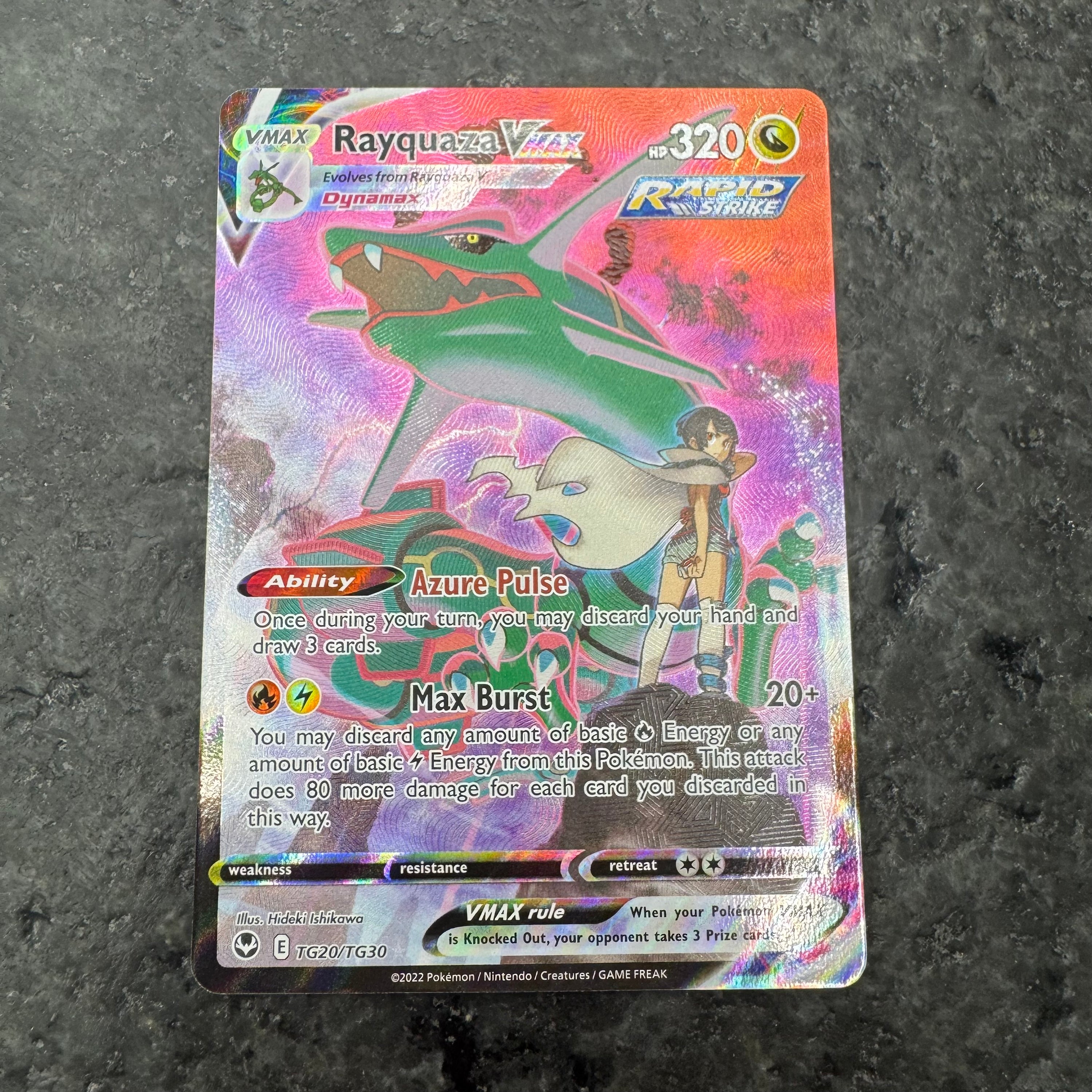 RAYQUAZA VMAX FULL ART TG20/TG30 (NM)