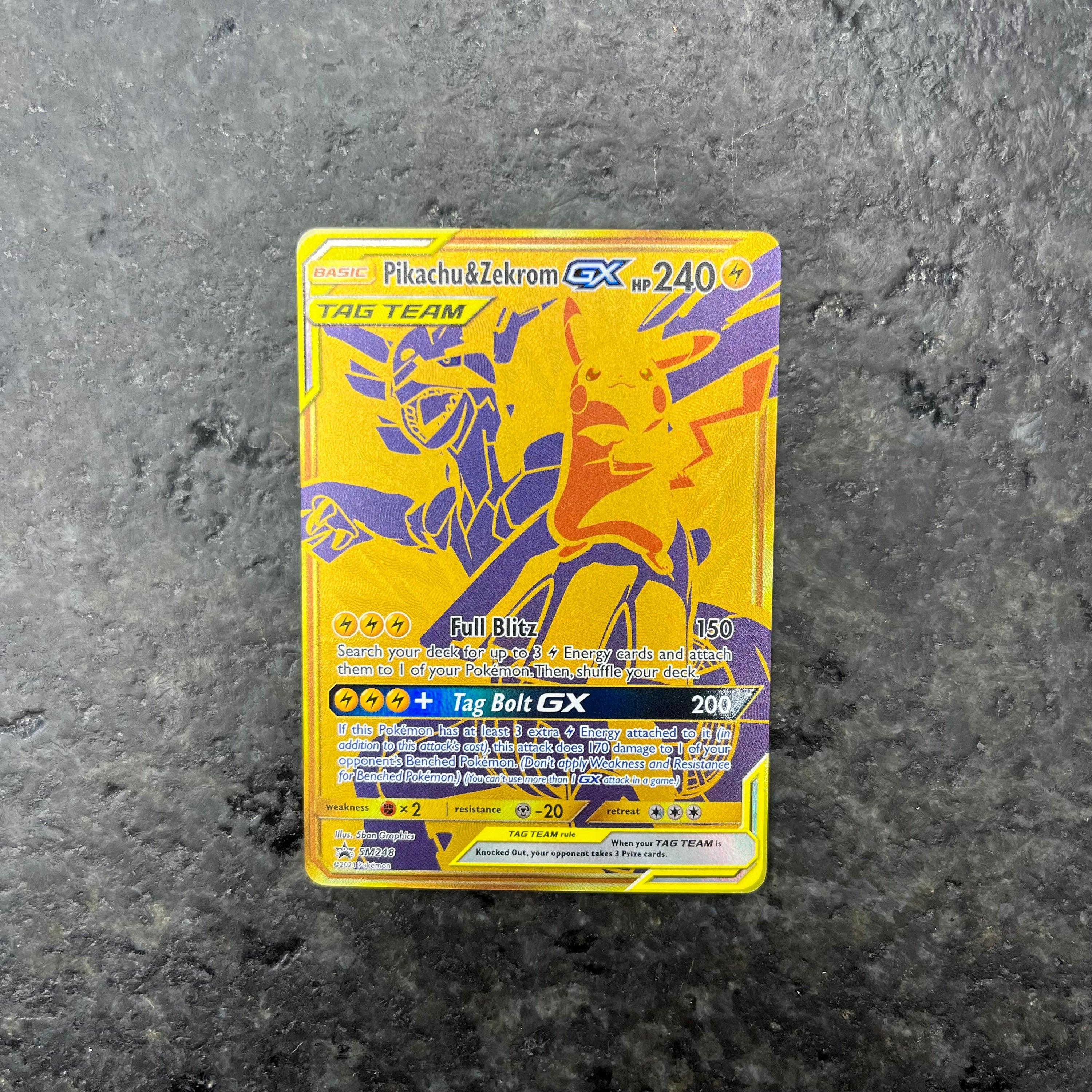 PIKACHU & ZEKROM GX TAG TEAM SM248 PROMO (NM)
