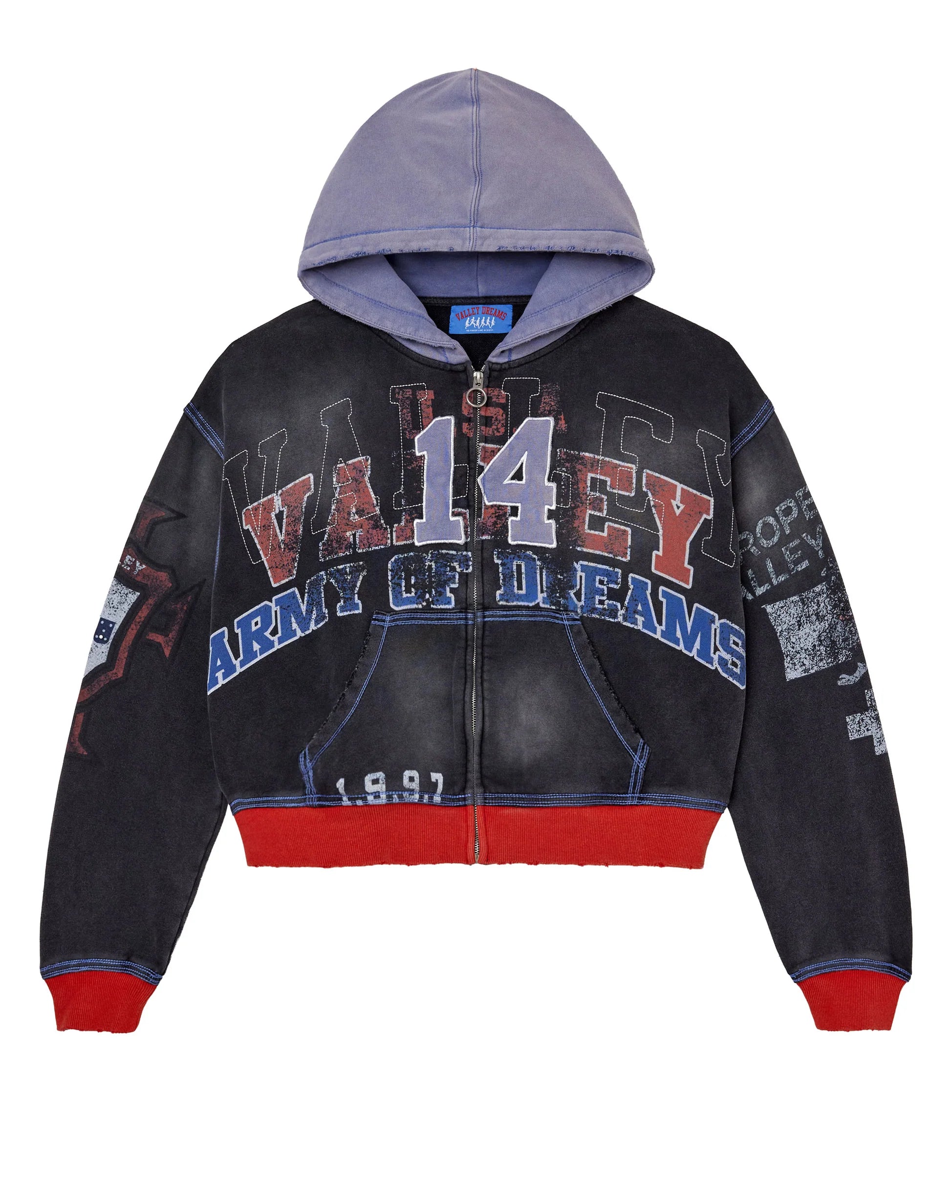 VALE FOREVER BIG 14 ZIP UP HOODIE
