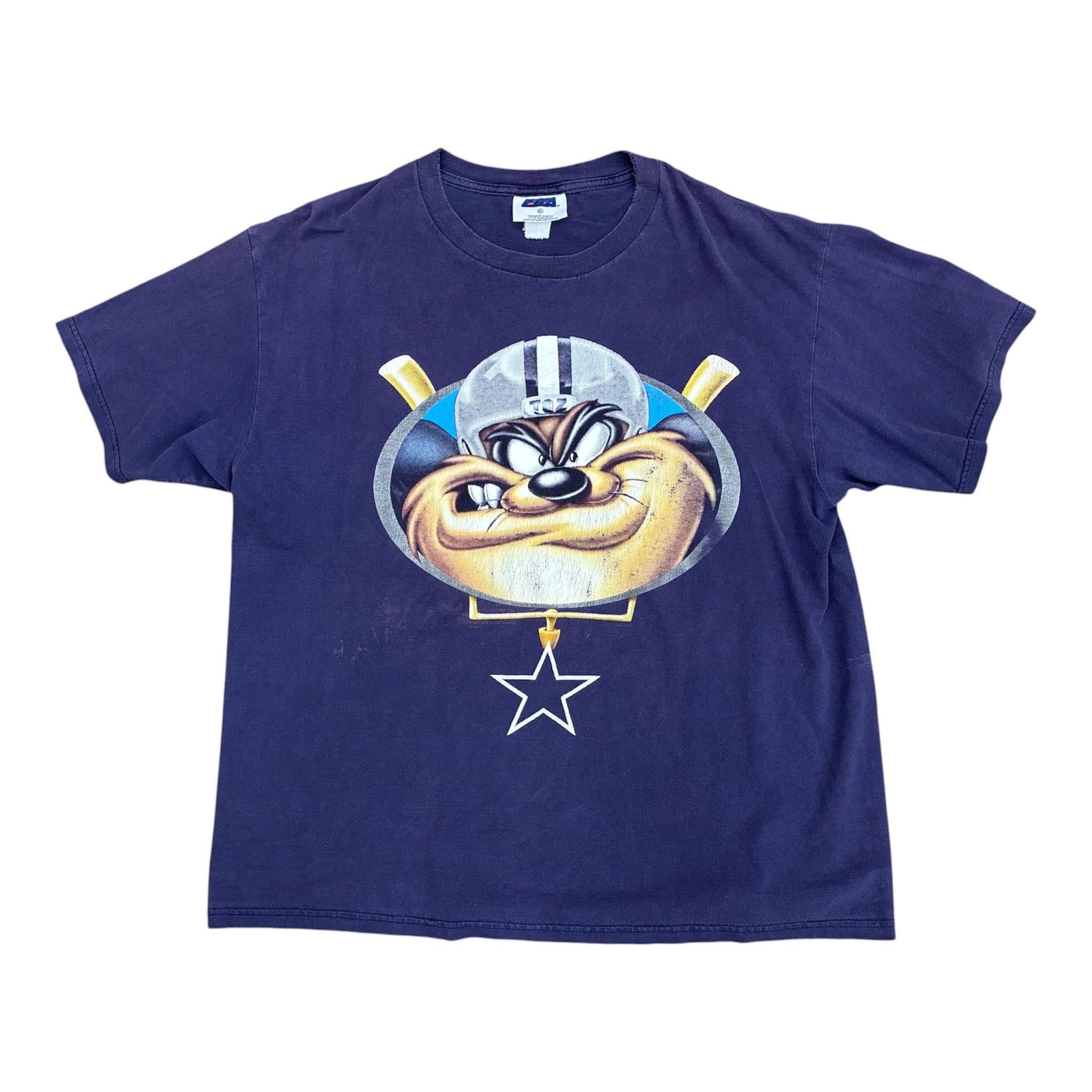 Y2K TAZ LOONEY TUNES DALLAS COWBOYS TEE