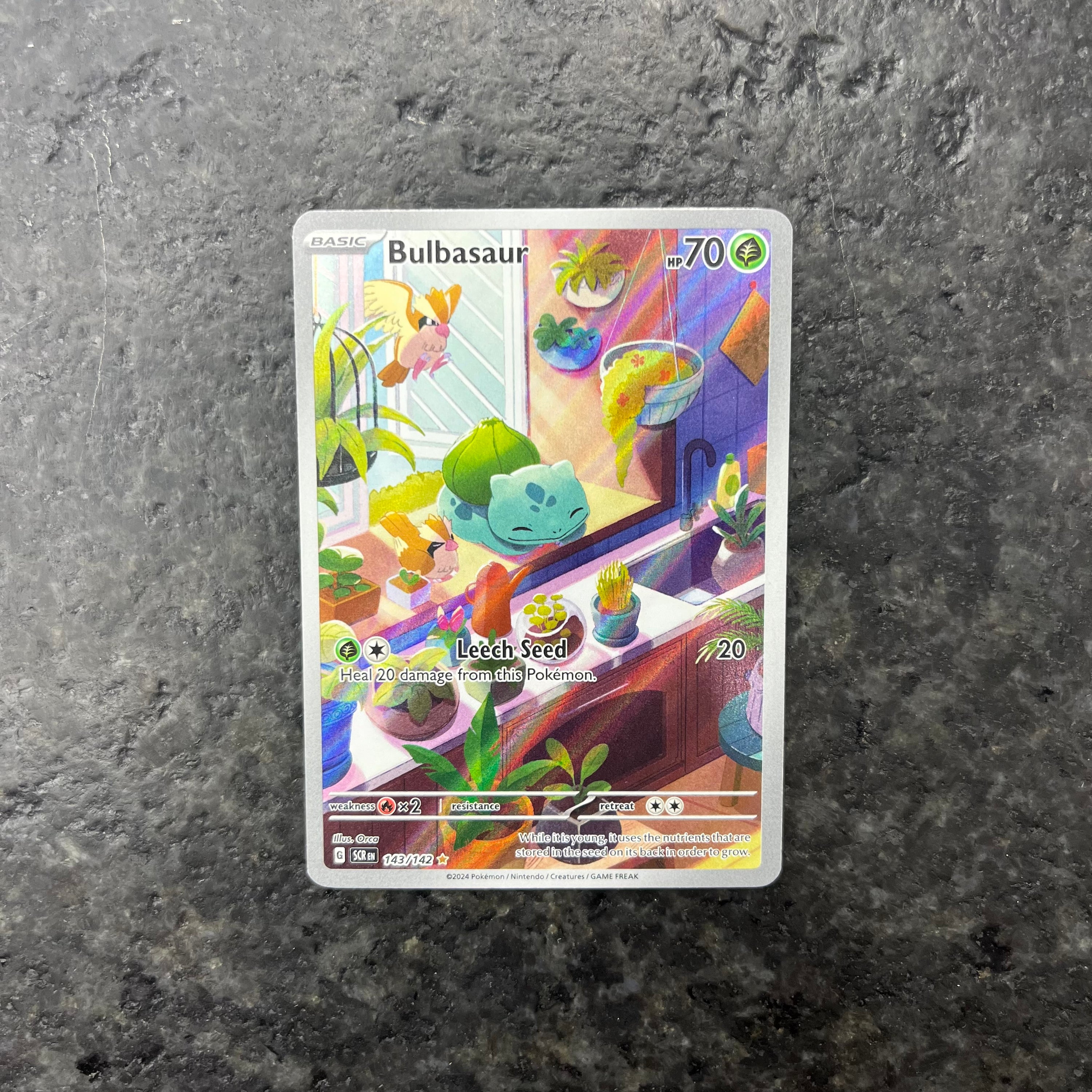 BULBASAUR STELLAR CROWN ILLUSTRATION RARE 143/142 (NM)
