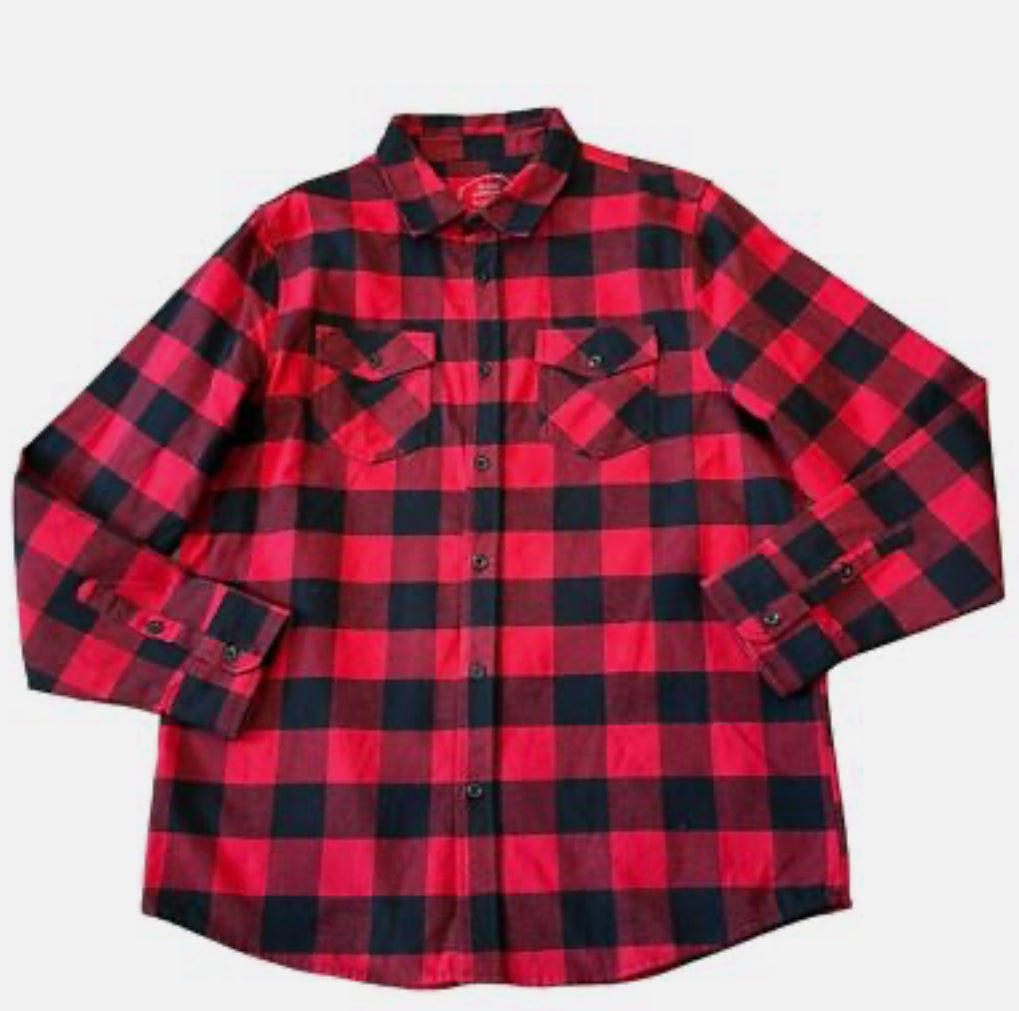 ASSC LOGO FLANNEL-RED
