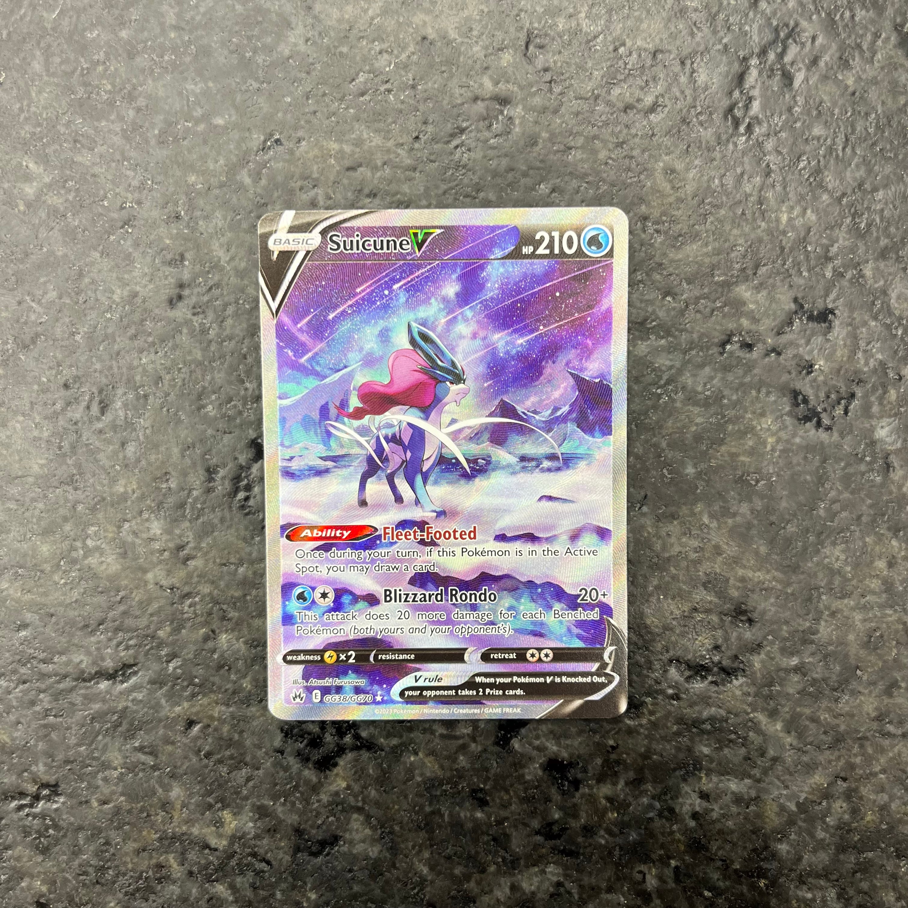 SUICUNE V ALT ART GG38/GG70 (NM)