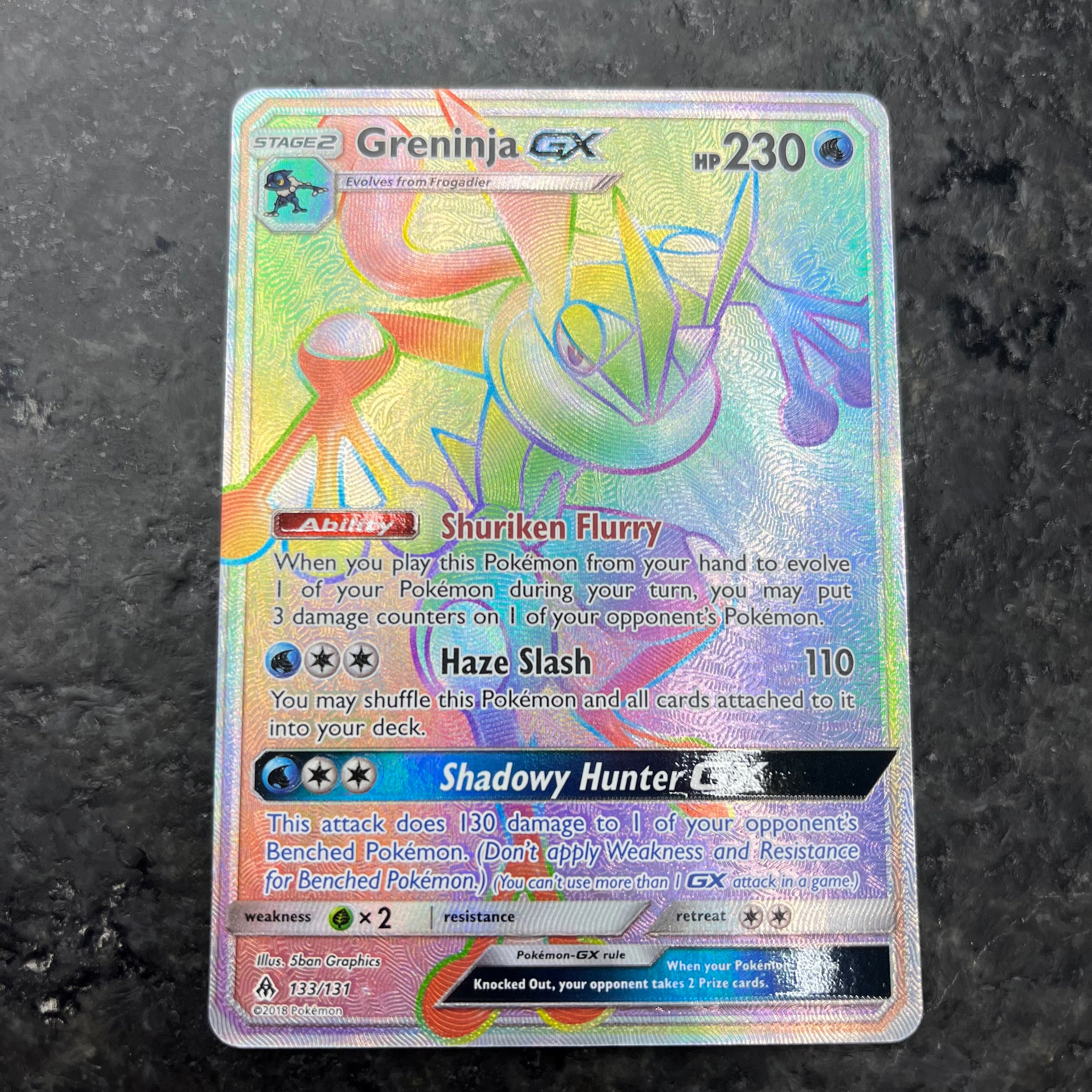 GRENINJA EX FORBIDDEN LIGHT SIR 133/131 NM