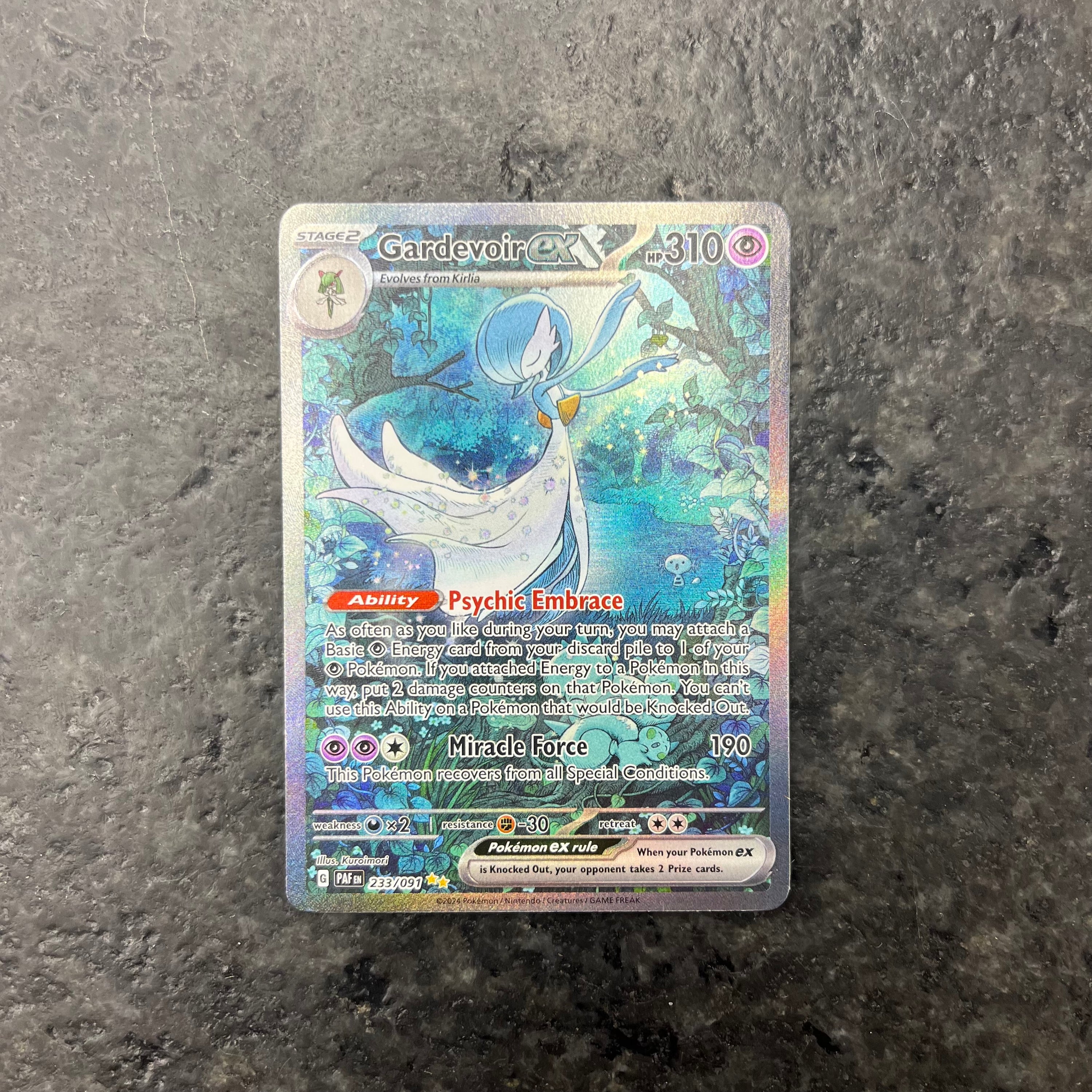 GARDEVOIR EX PALDEIN FATES SIR 233/091 (NM)