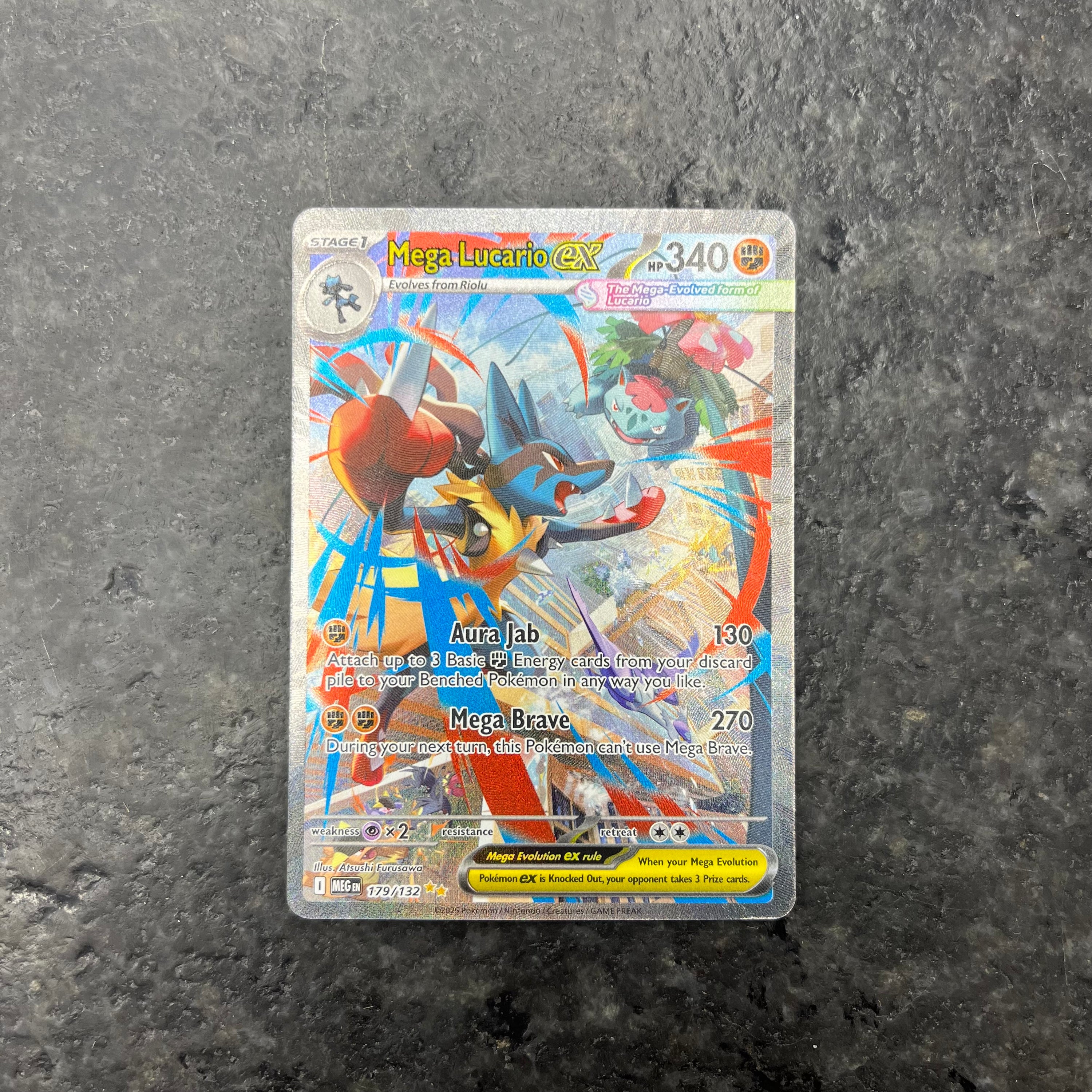 MEGA LUCARIO EX MEGA EVOLUTION SIR 179/132 (NM)