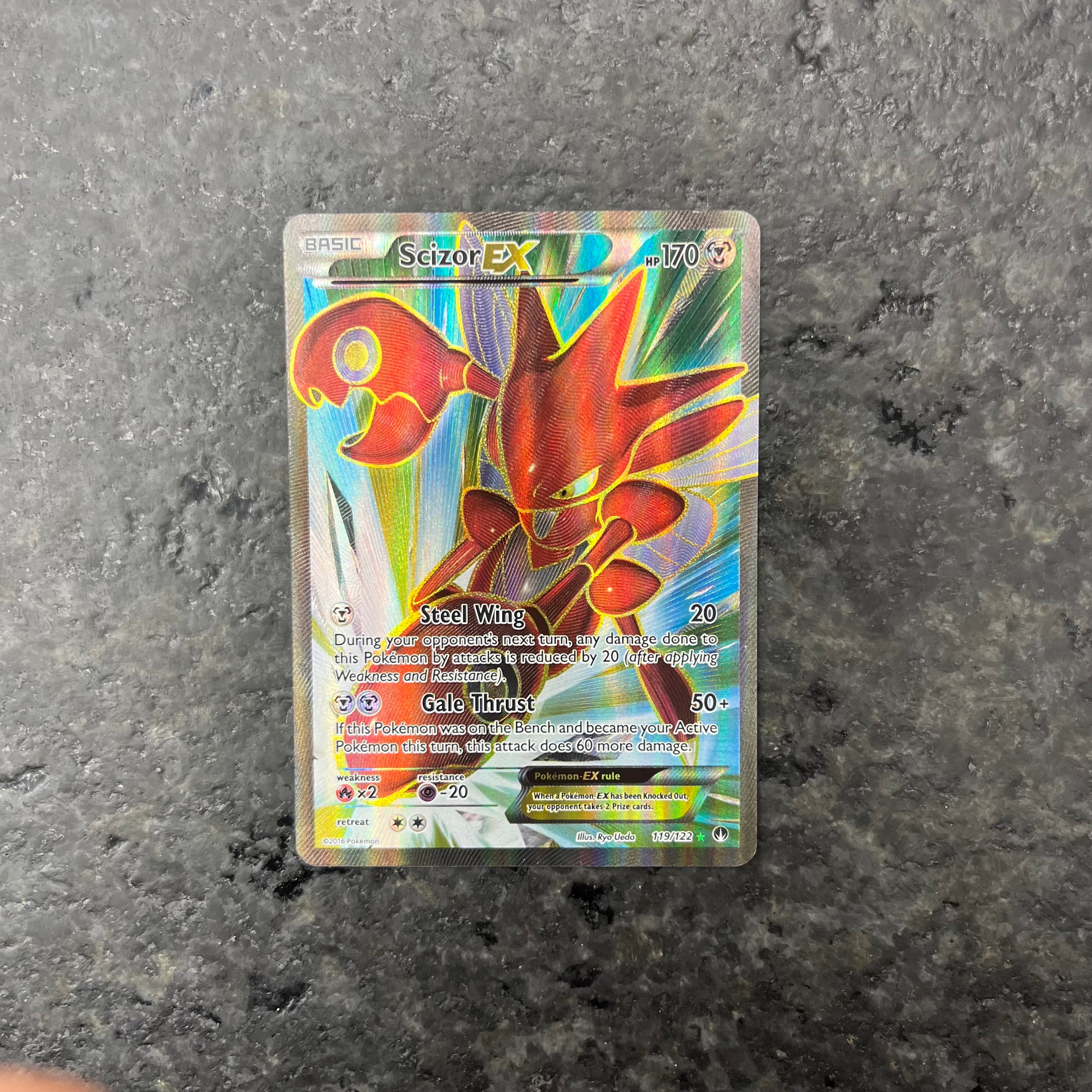 SCIZOR EX FULL ART 119/122 (NM)