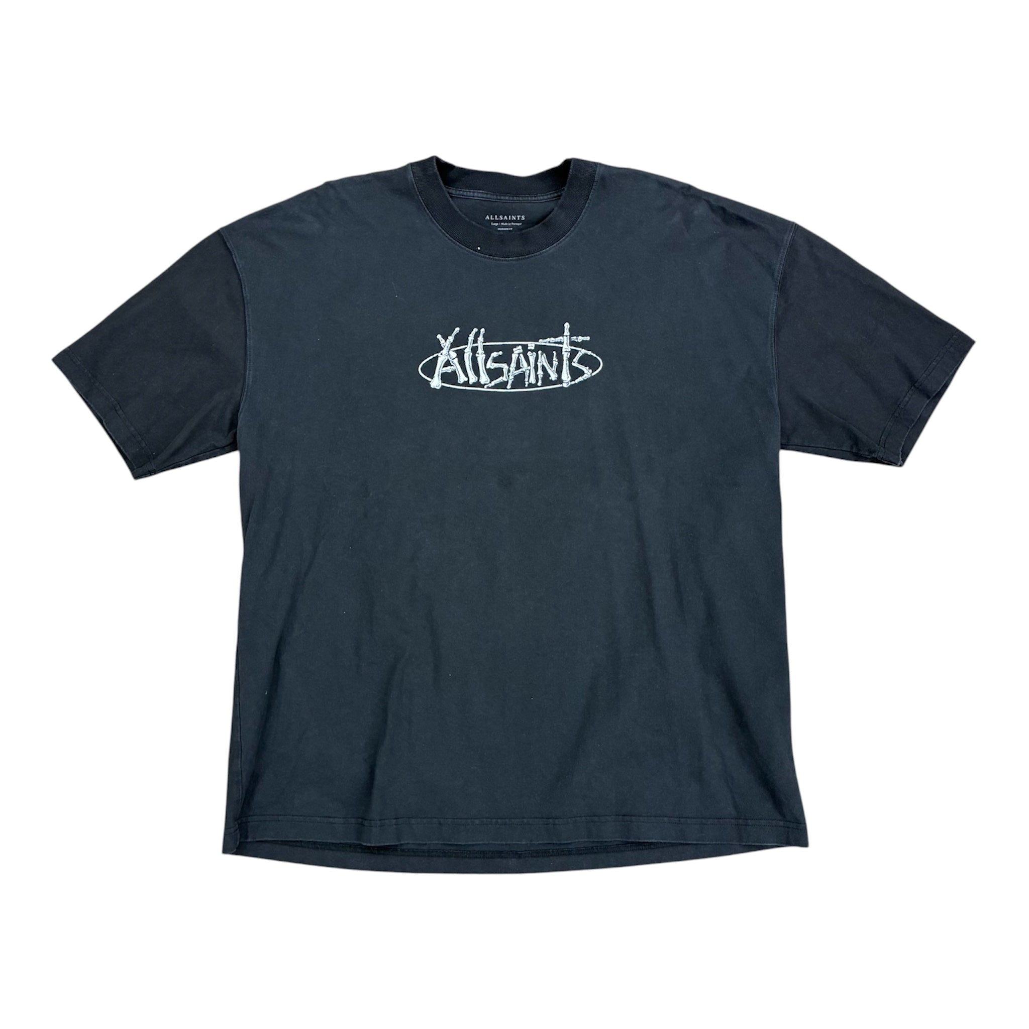 ALL SAINTS “SKELETON” LOGO BACK HIT TEE