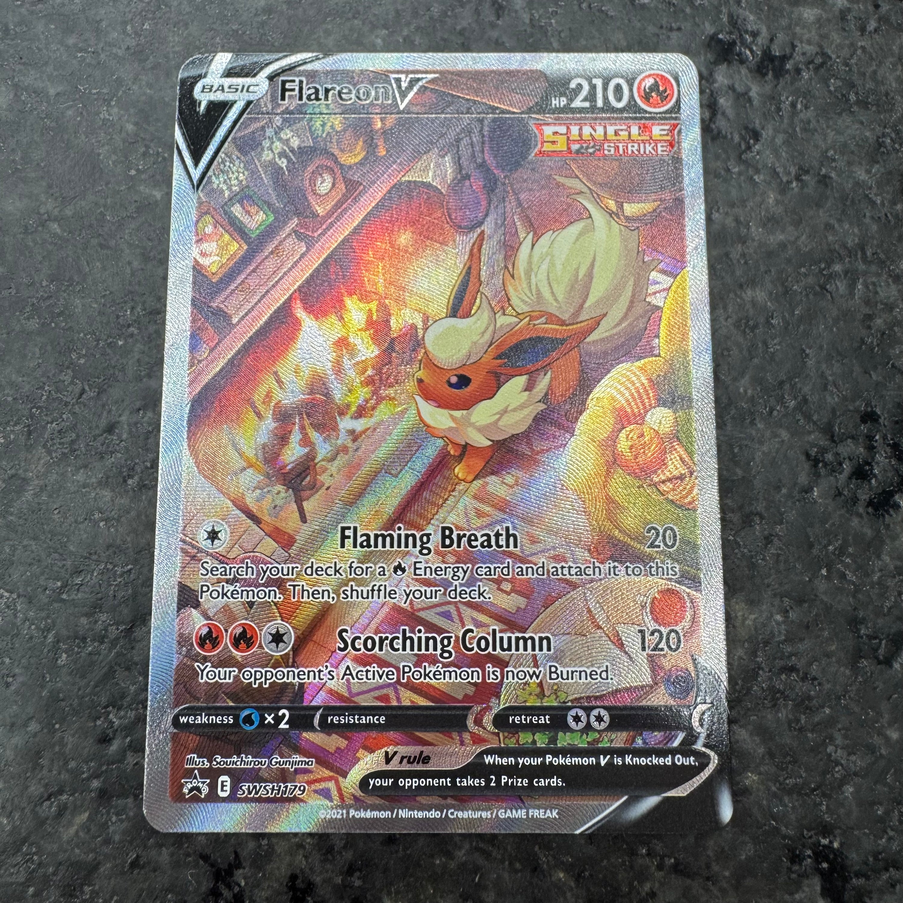 FLAREON V ALT ART PROMO SWSH179 (NM)