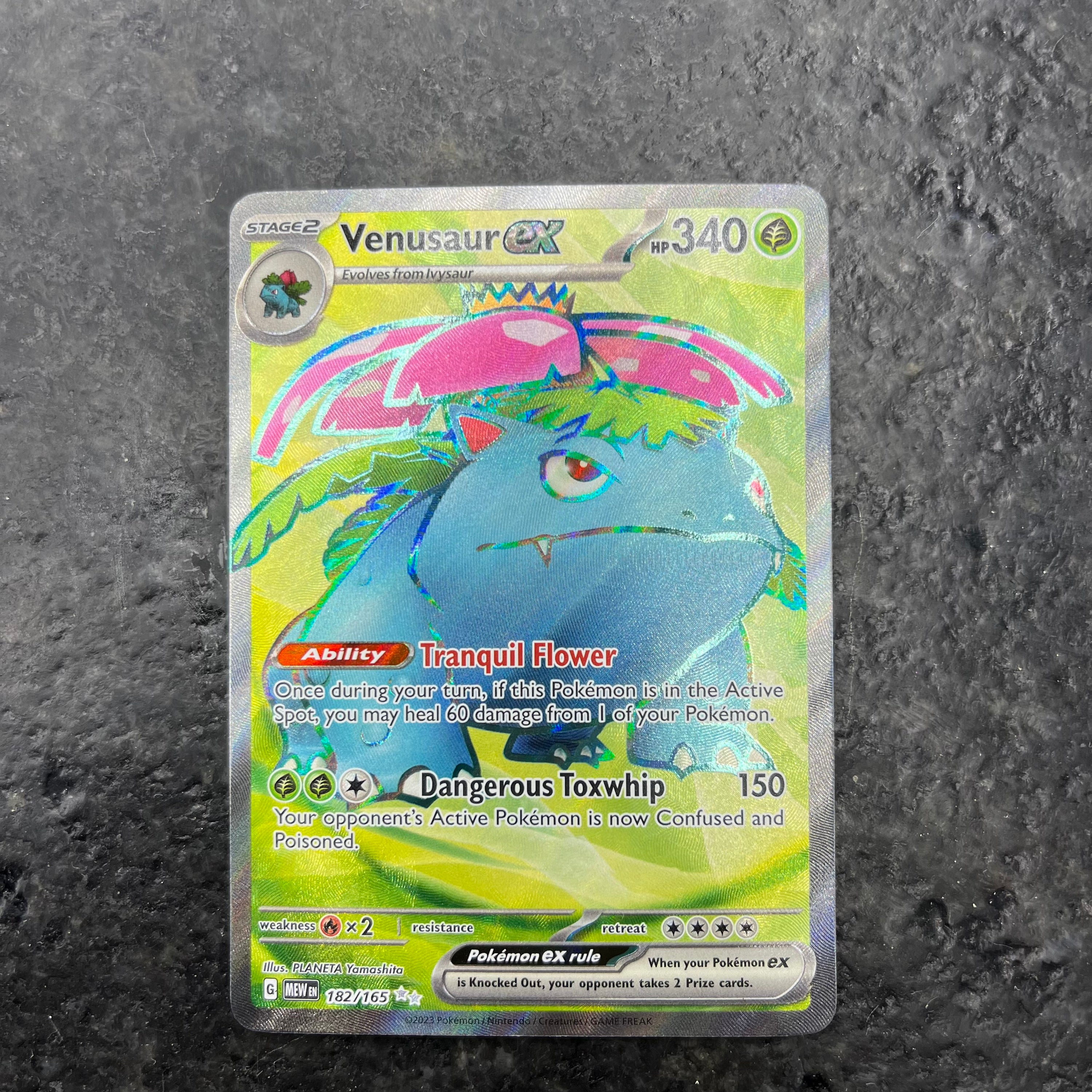 VENUSAUR EX SCARLETT AND VIOLET 151 SIR 182/165 VLP