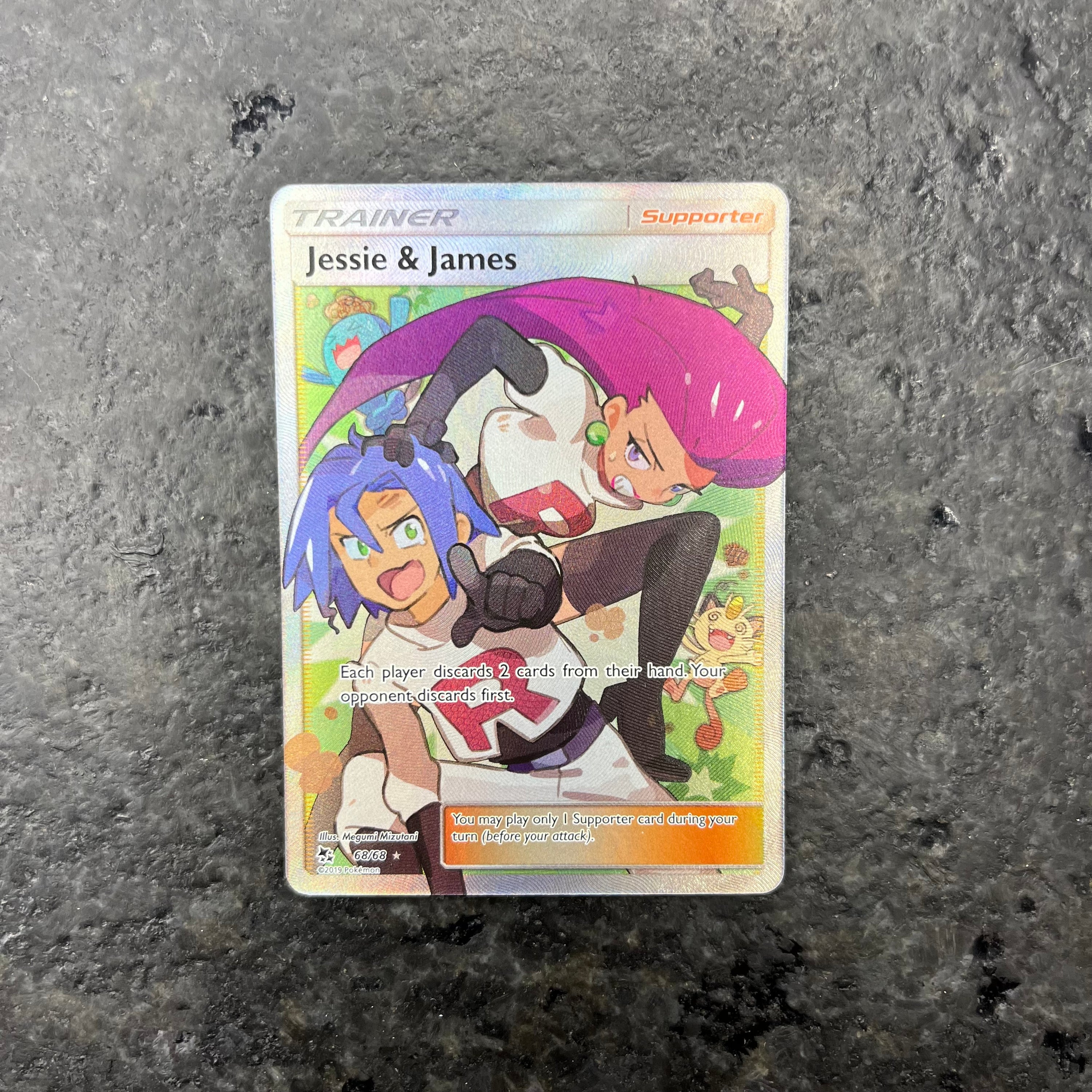jessie and james pokemon cards Pokémon TCG Jessie & James Trainer Full Art Ultra Rare Card 68/68 Hidd – HN  Shop