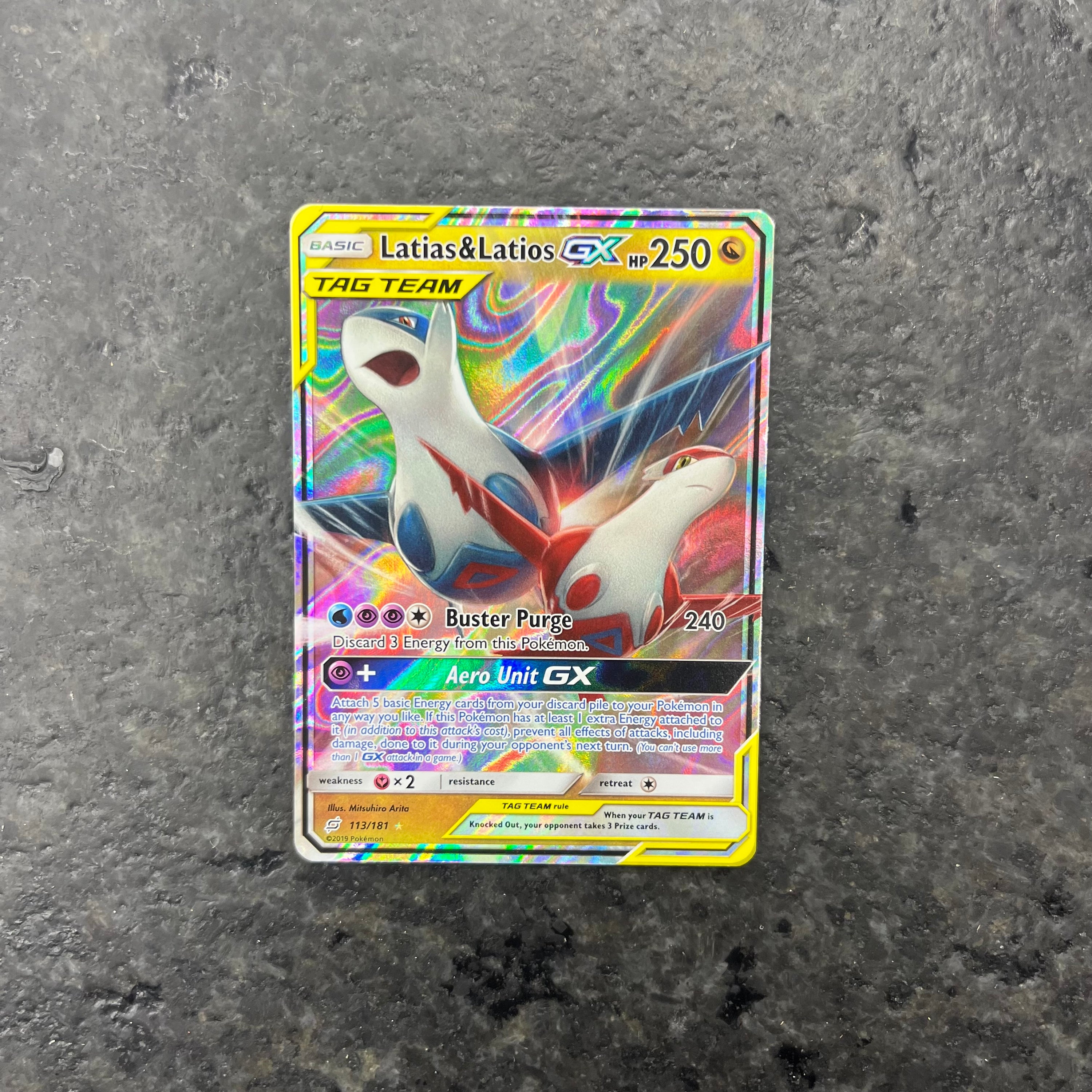 LATIAS & LATIOS GX TAG TEAM 113/181 (LP)