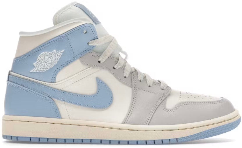 AIR JORDAN 1 MID “PSYCHIC BLUE SAIL COCONUT MILK” (W)