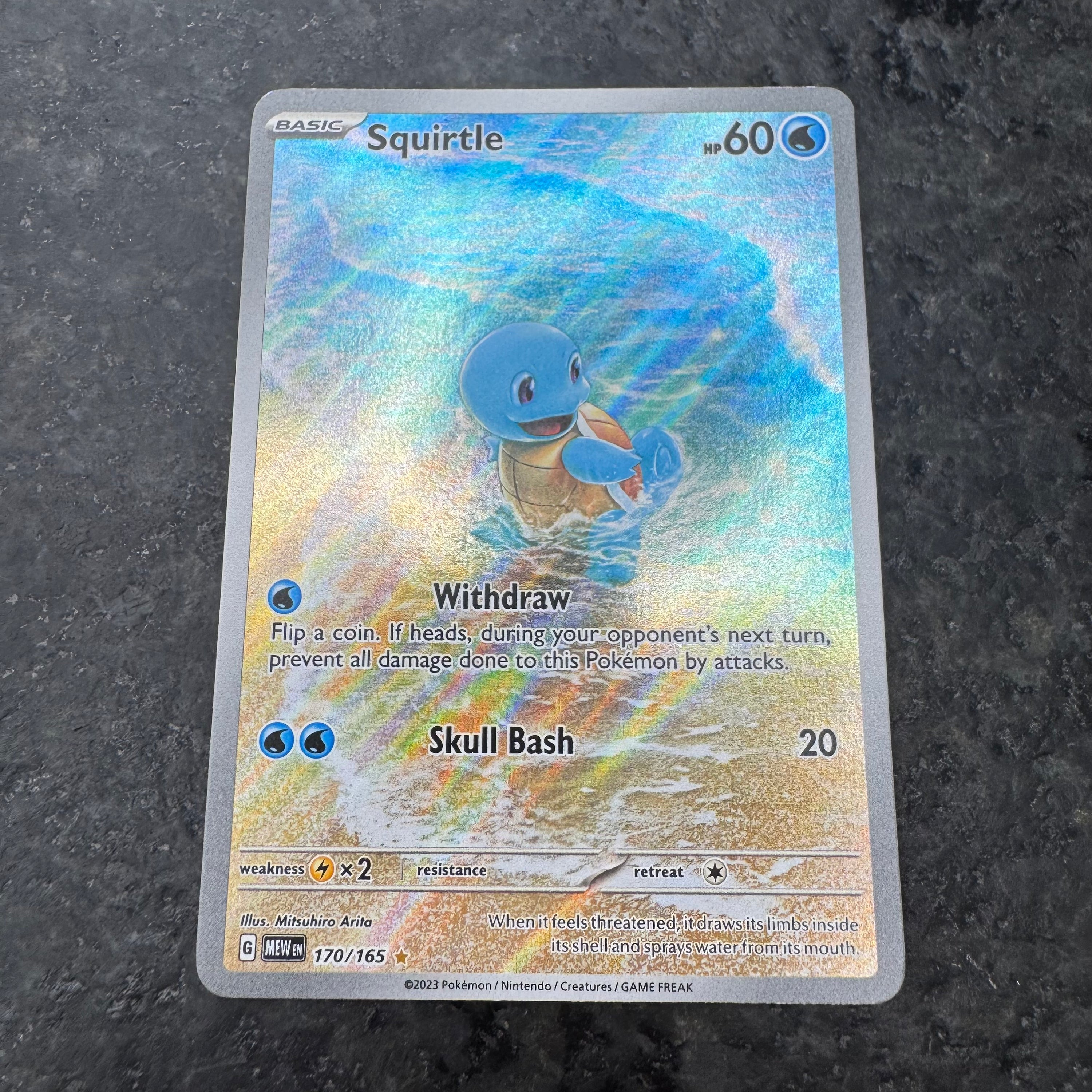 SQUIRTLE 151 ILLUSTRATION RARE 170/165 (NM)