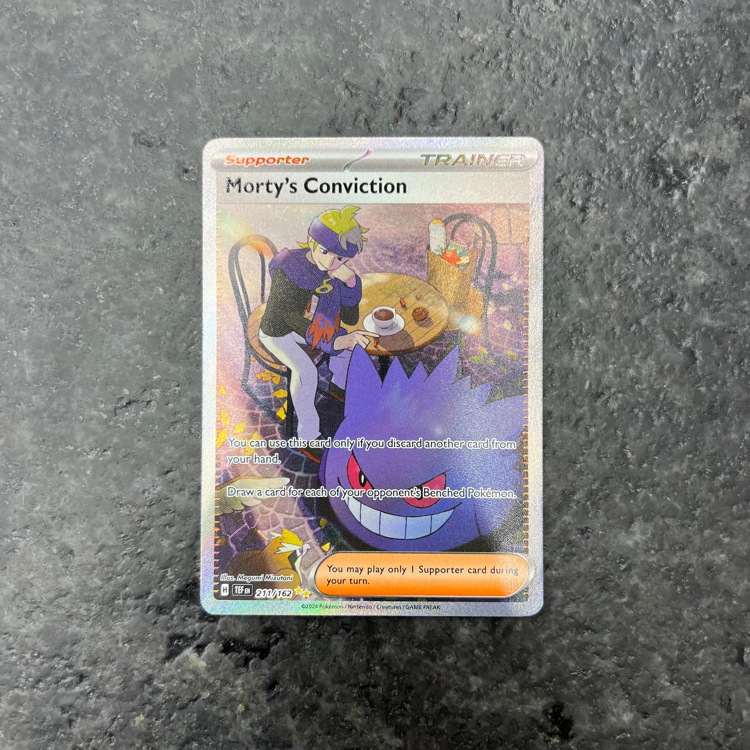 MORTY’S CONVICTION TRAINER ALT ART 211/162 (NM)