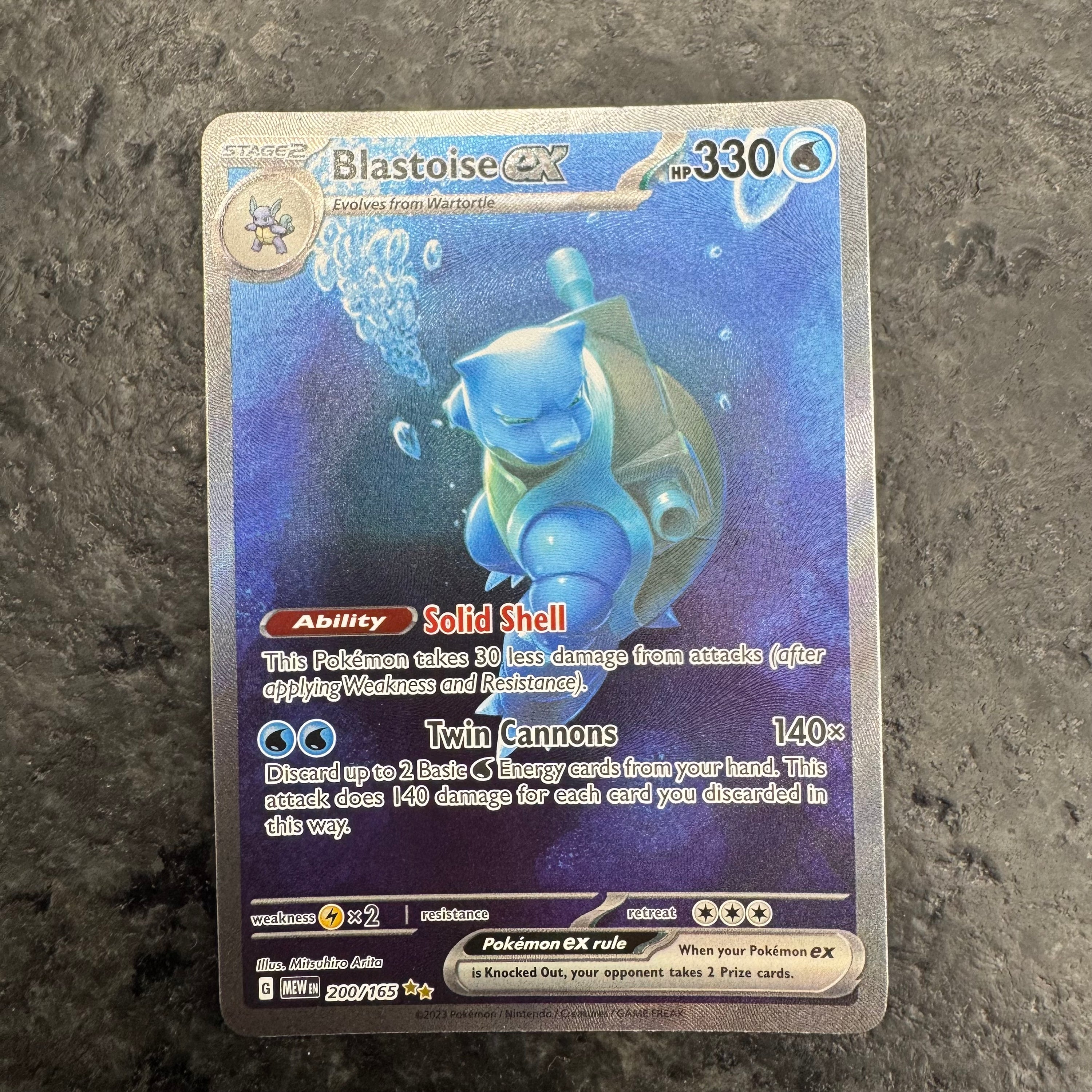 BLASTOISE EX 151 FULL ART 200/165 (NM)