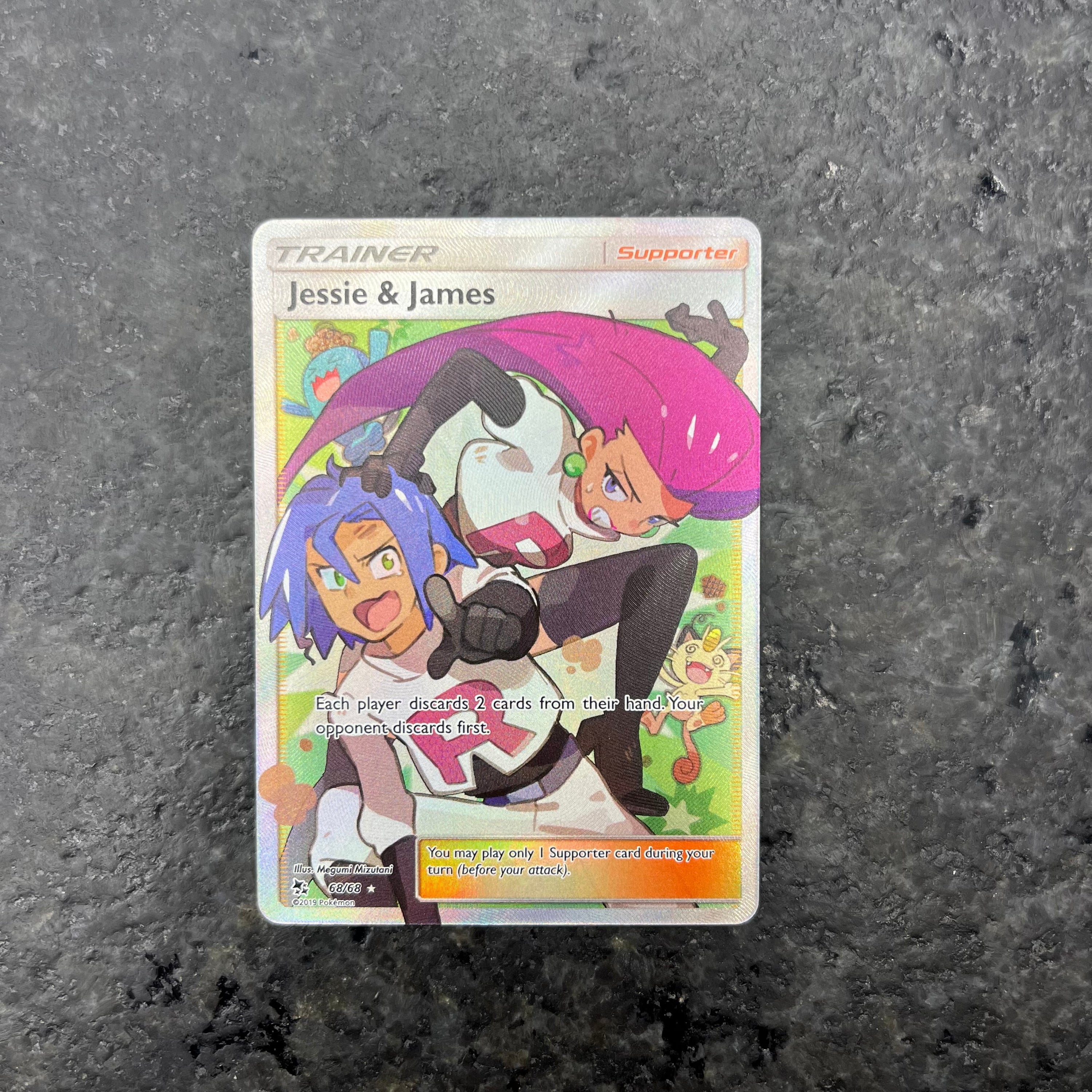 JESSIE & JAMES HIDDEN FATES FULL ART 68/68 (NM)