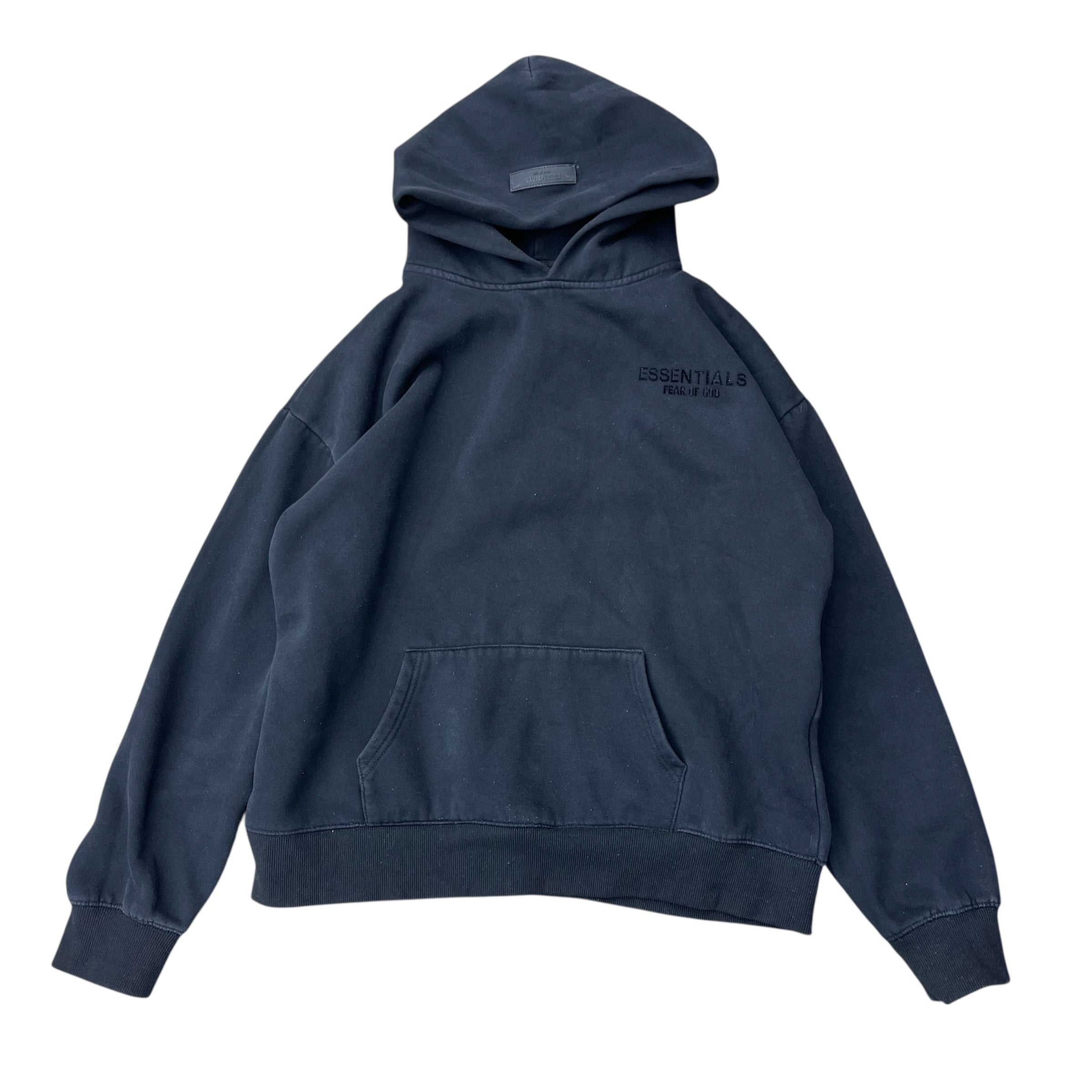 ESSENTIALS FEAR OF GOD BLACK HOODIE