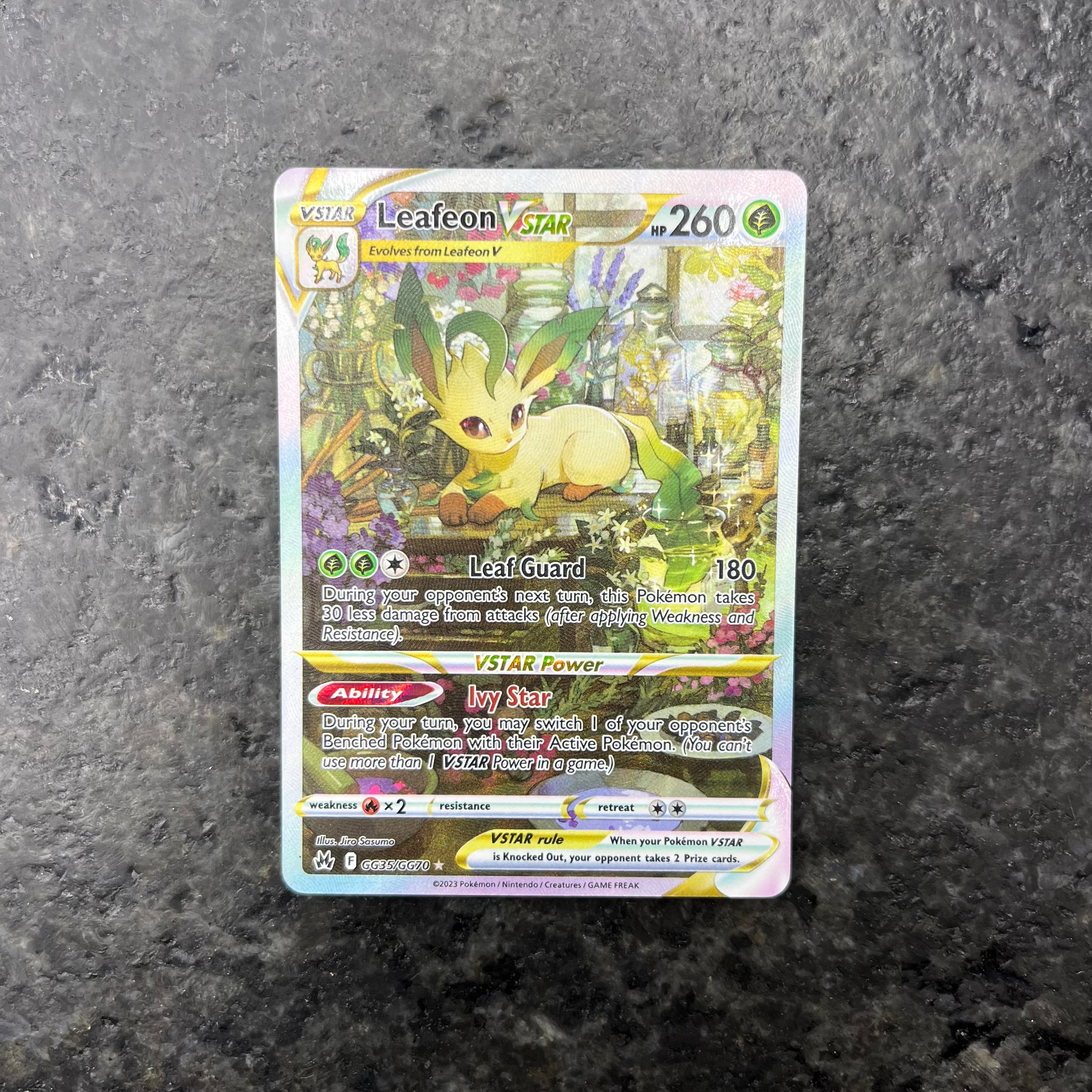 LEAFEON VSTAR CROWN ZENITH ALT ART GG35/GG70 (NM)