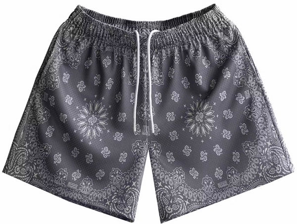 BRAVEST STUDIOS PAISLEY SHORTS “GREY”