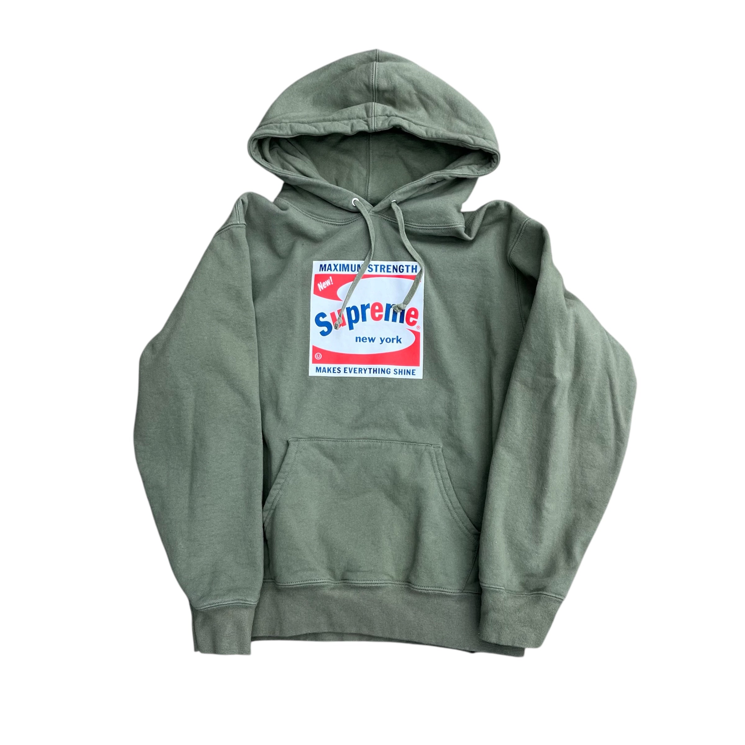 SUPREME SHINE HOODIE LIGHT OLIVE