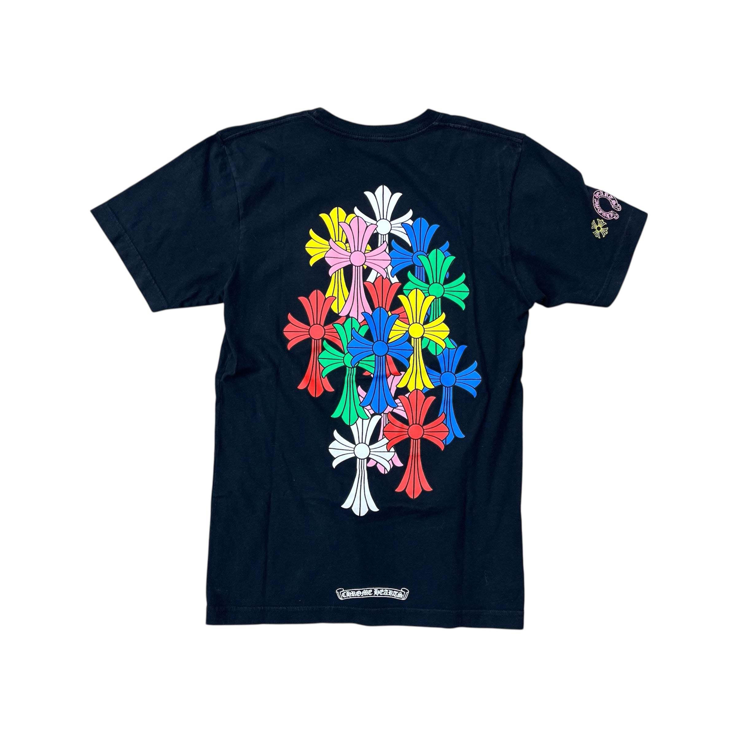 CHROME HEARTS CEMETERY MULTI COLOR CROSS TEE