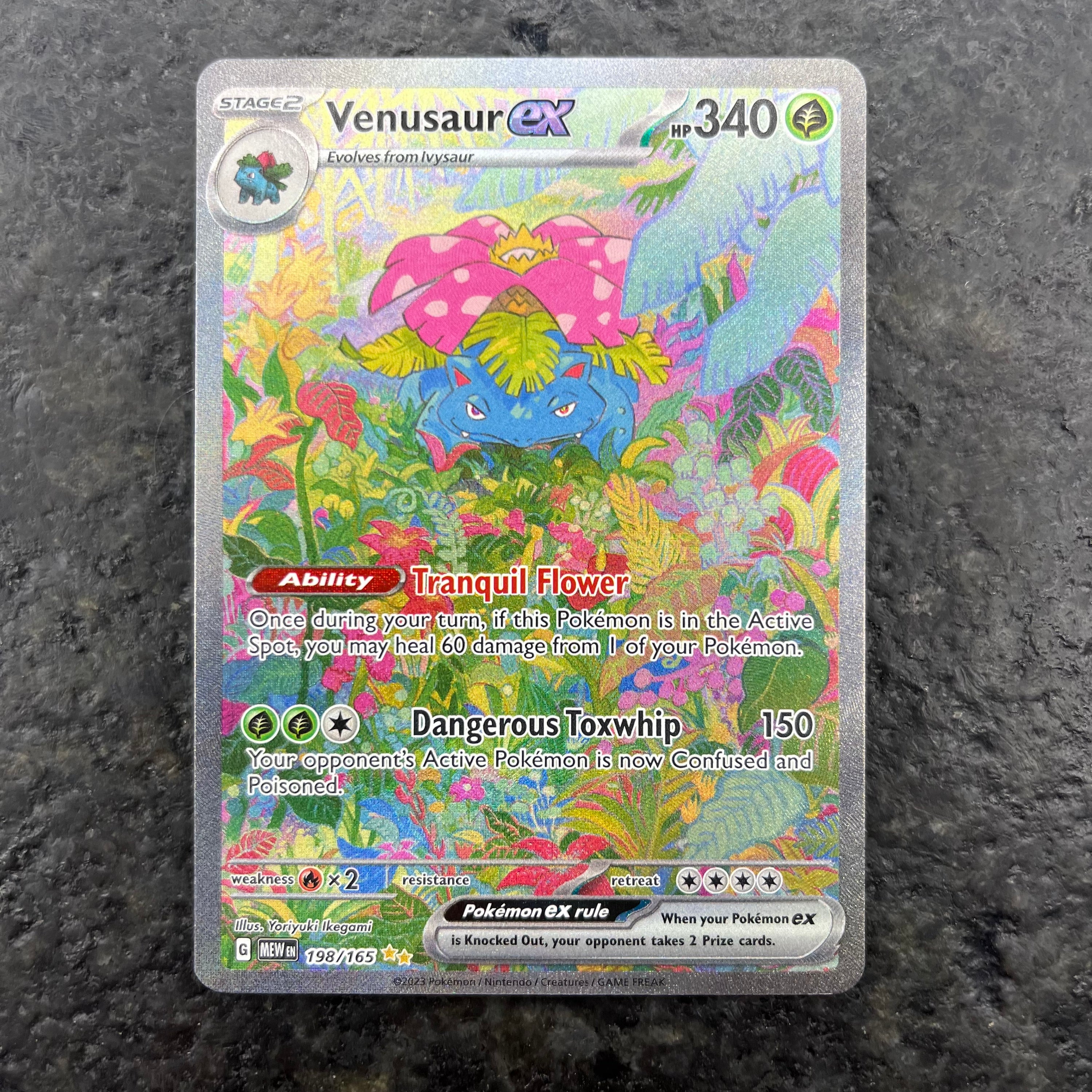 VENASAUR EX 151 FULL ART 198/165 (NM)