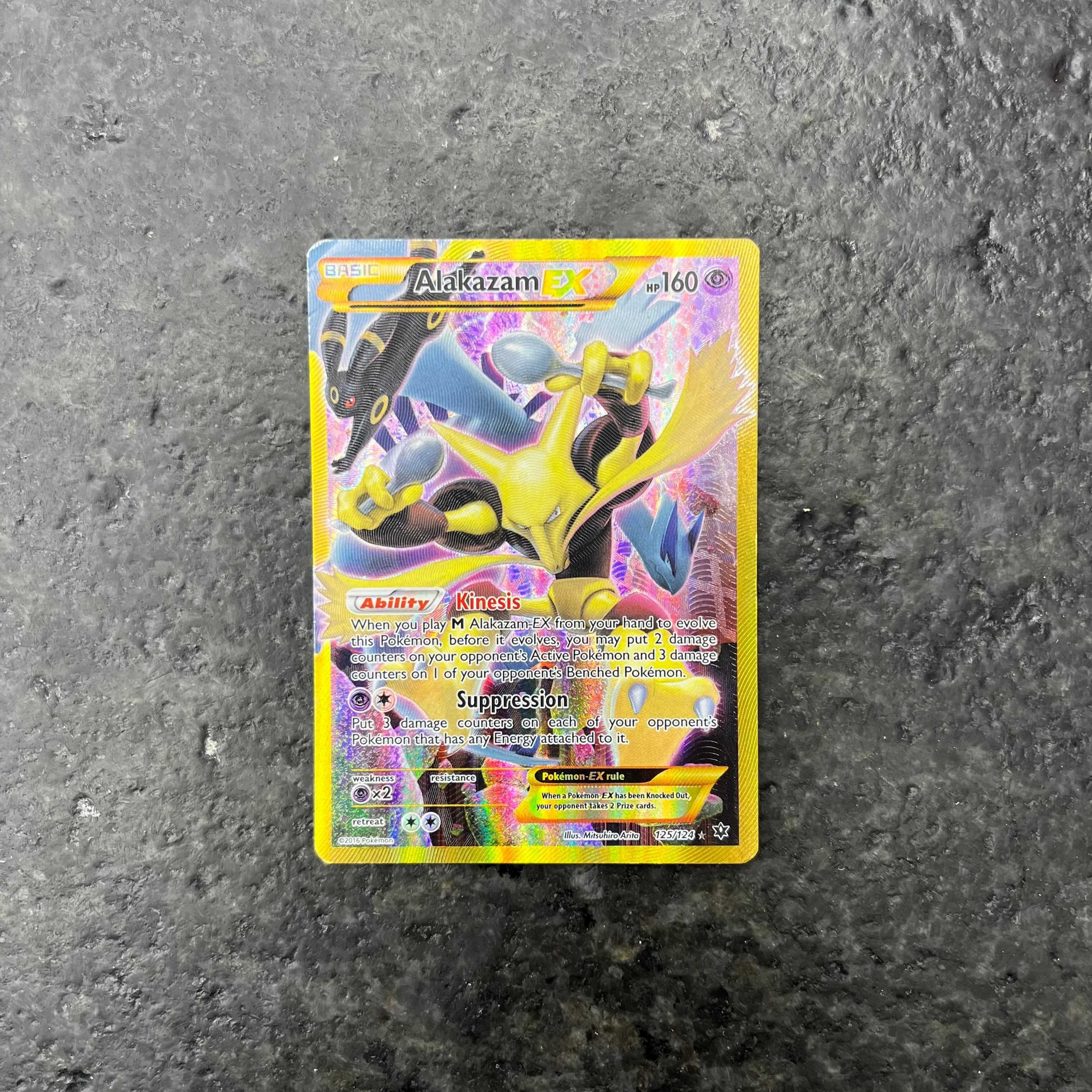 ALAKAZAM EX SECRET RARE 125/124 (MP)