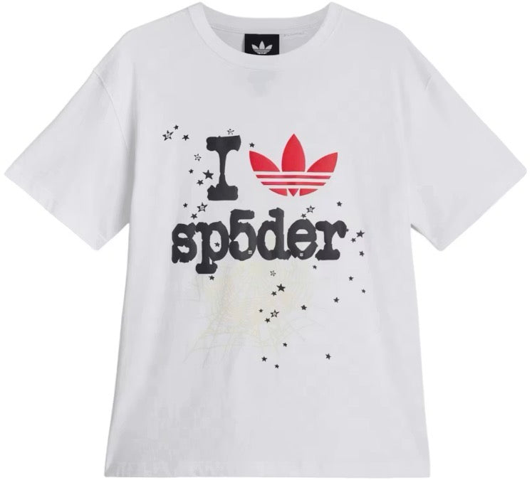 ADIDAS X SP5DER WHITE LOGO TEE
