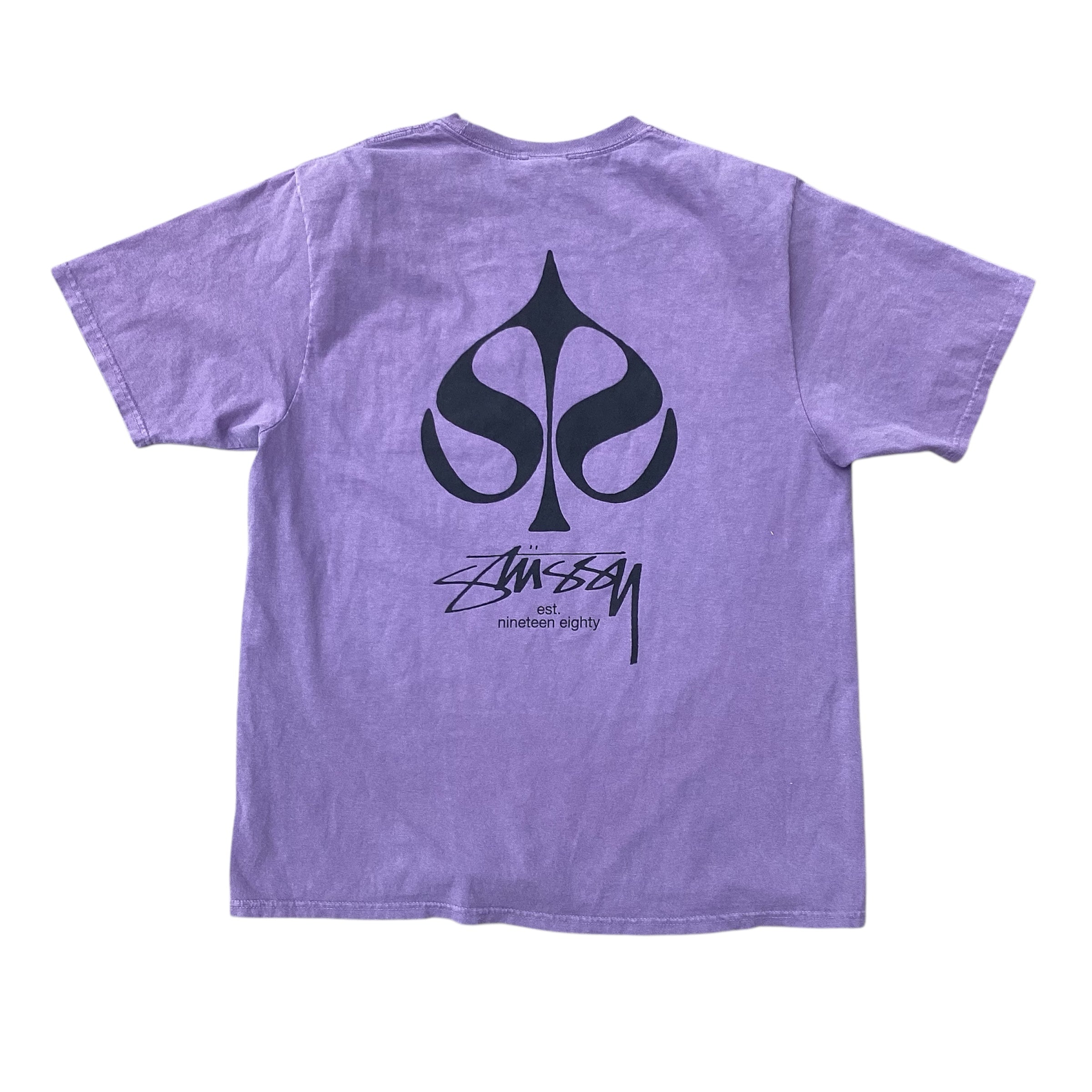 STUSSY SPADE PIGMENT DYE TEE