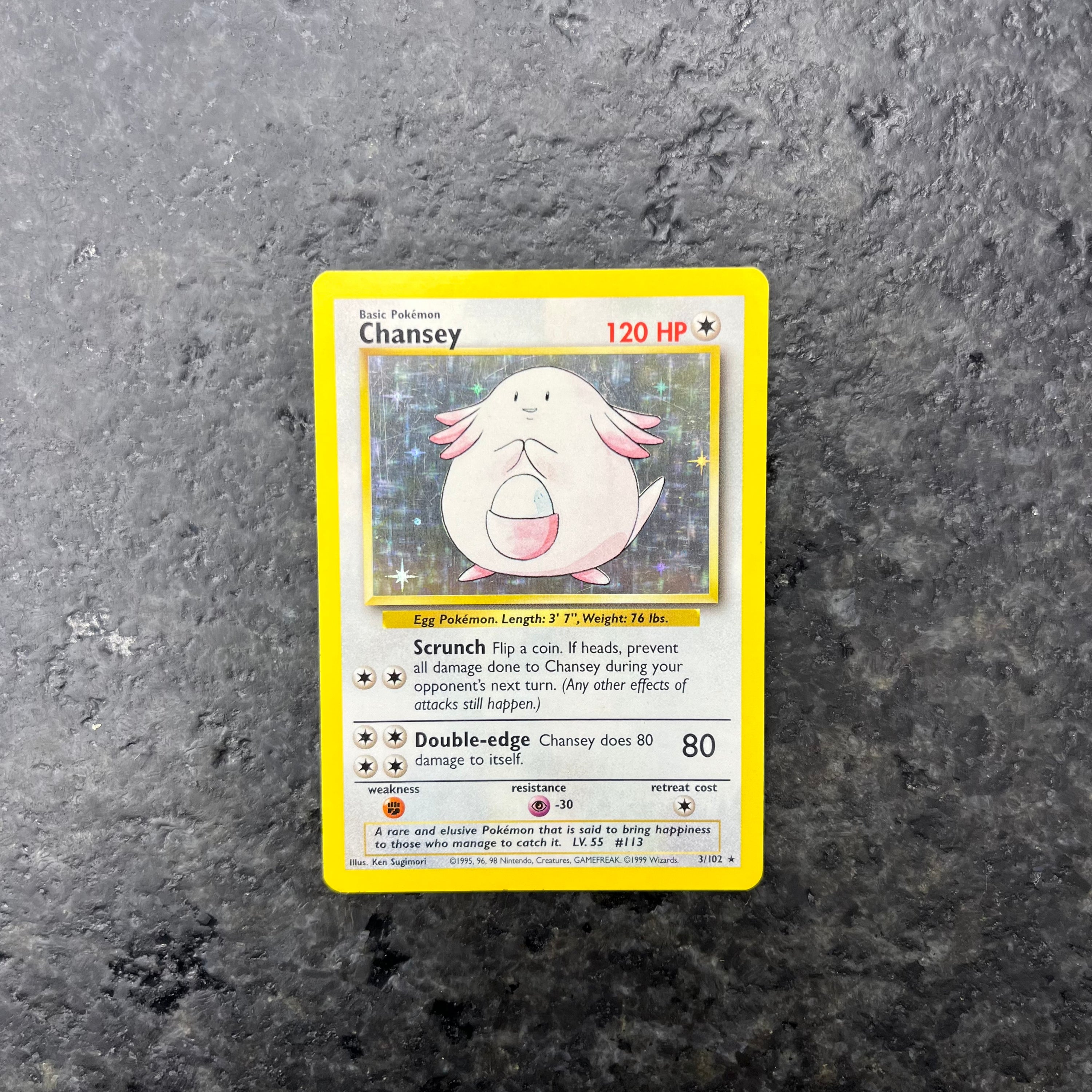 CHANSEY BASE SET HOLO 3/102 (VLP)