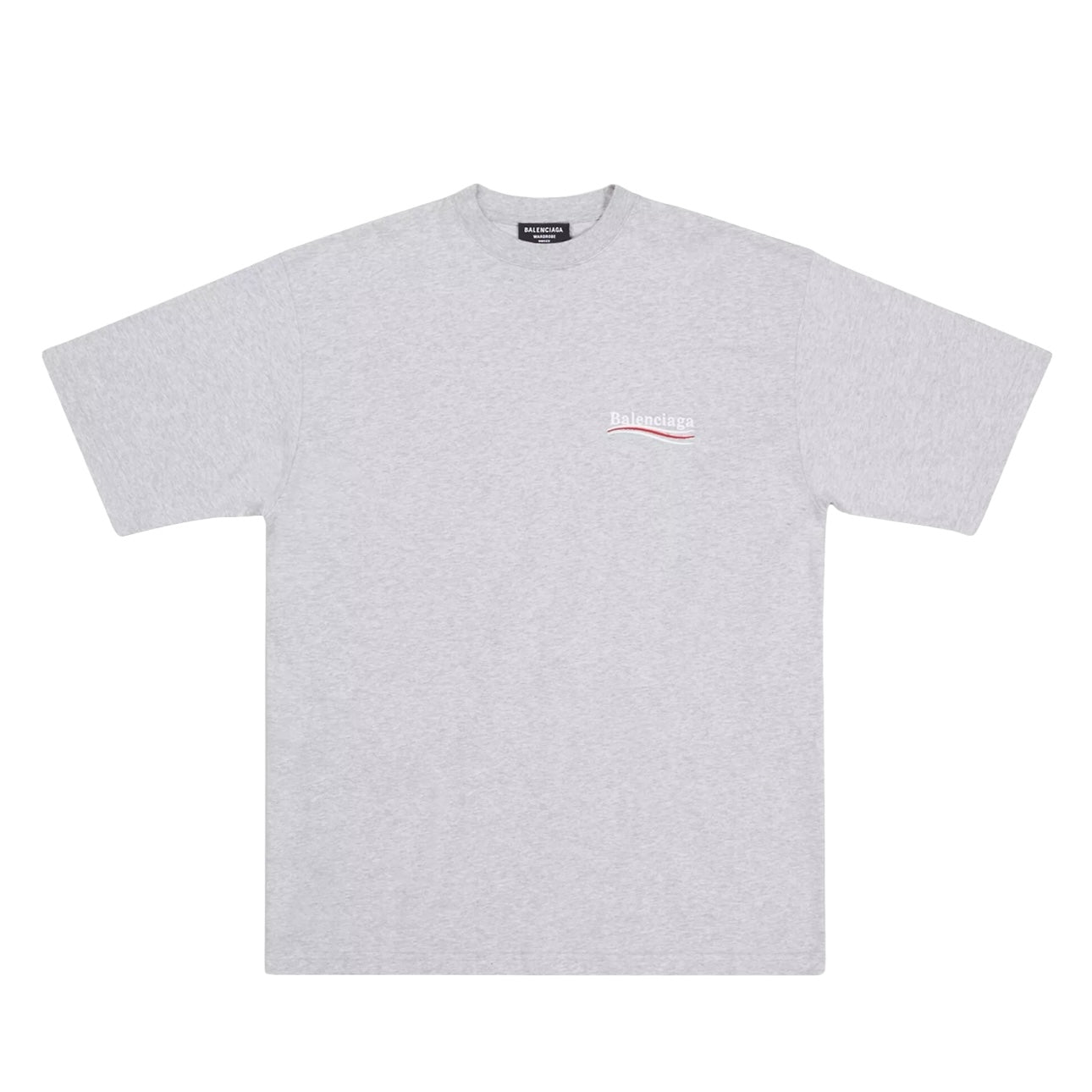 BALENCIAGA POLITICAL CAMPAIGN TEE - GREY