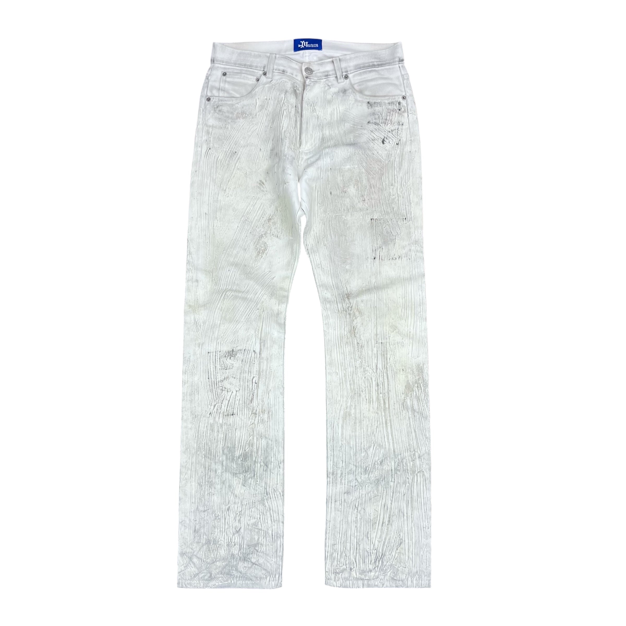 MARKING DISTANCE MAXFIELD EXCLUSIVE DIRTY SNOW FLEX JEANS