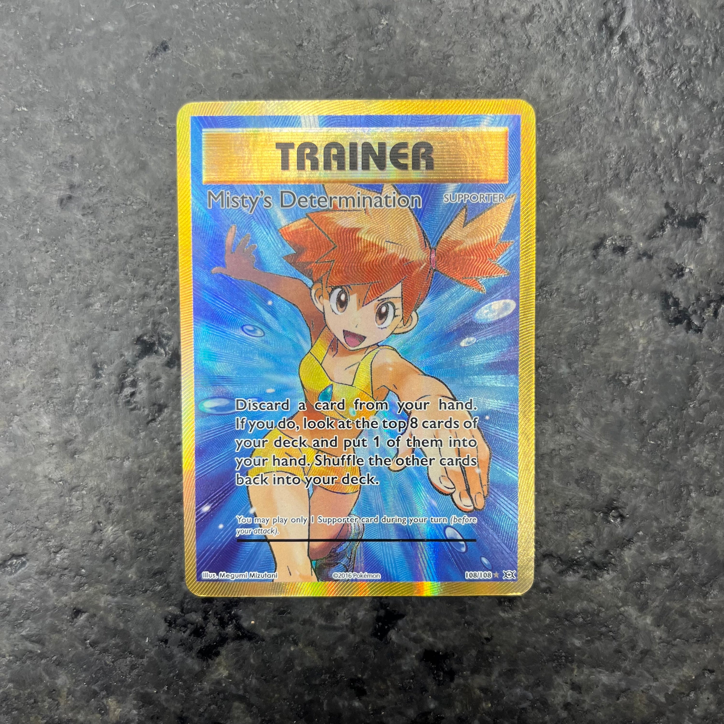MISTYS DETERMINATION TRAINER ALT ART 108/108 (LP)
