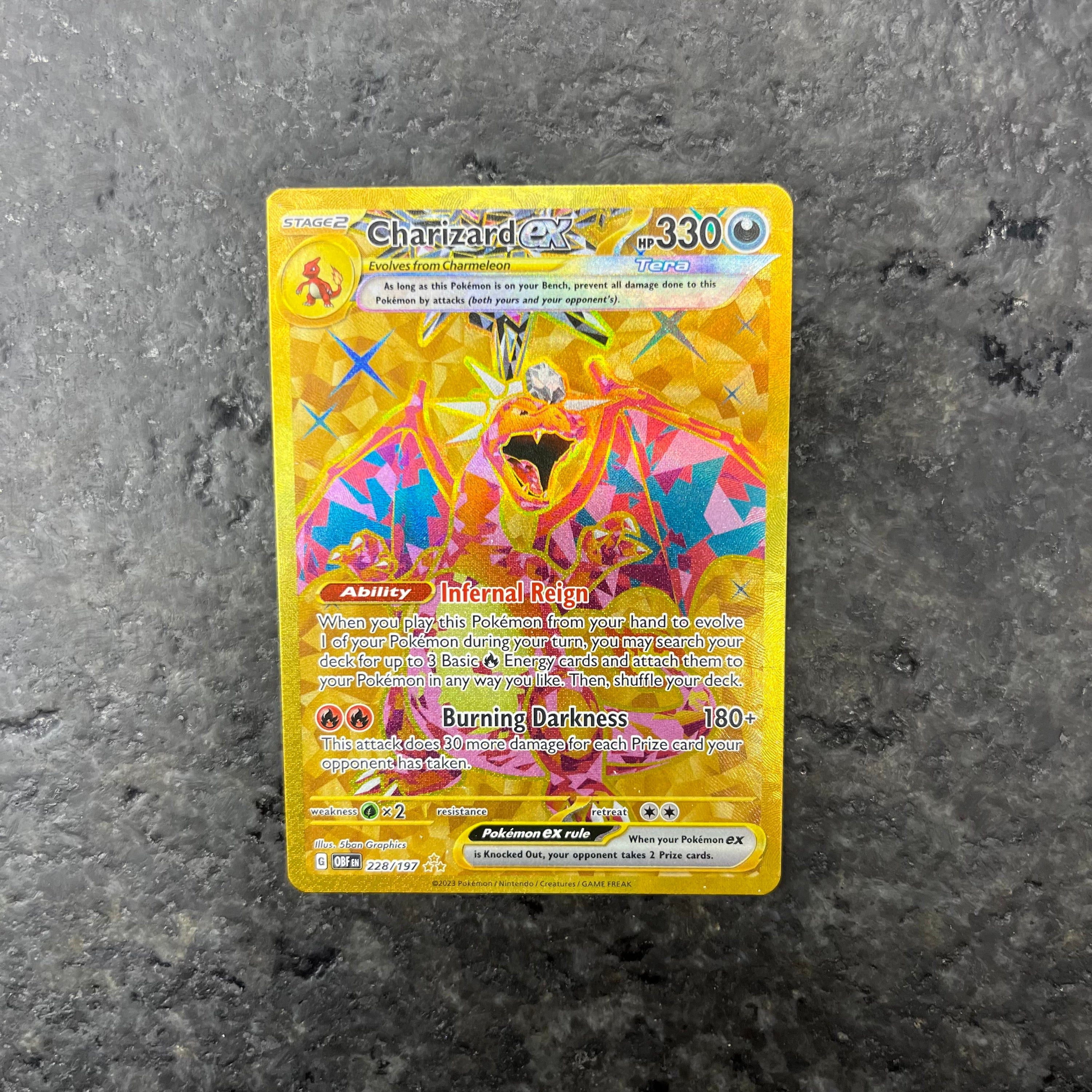 CHARIZARD EX SECRET RARE 228/197 (LP)