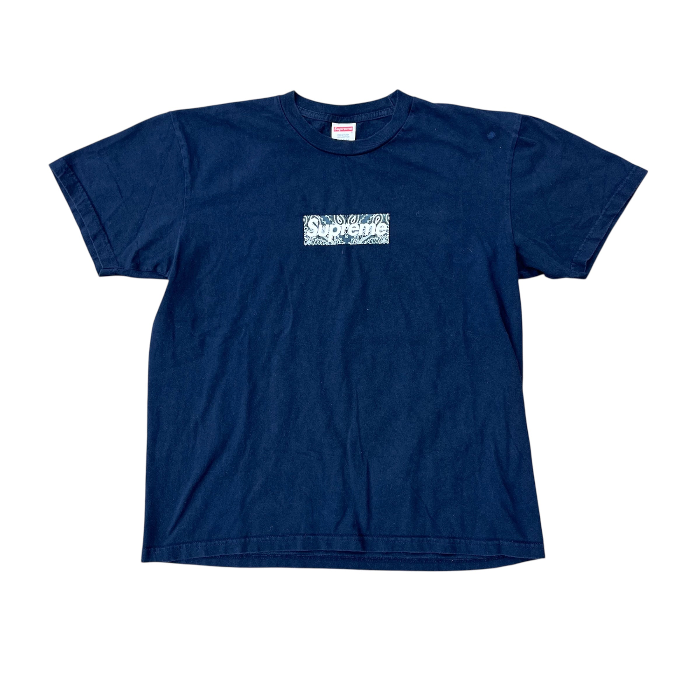 SUPREME BLUE BANDANA LOGO TEE