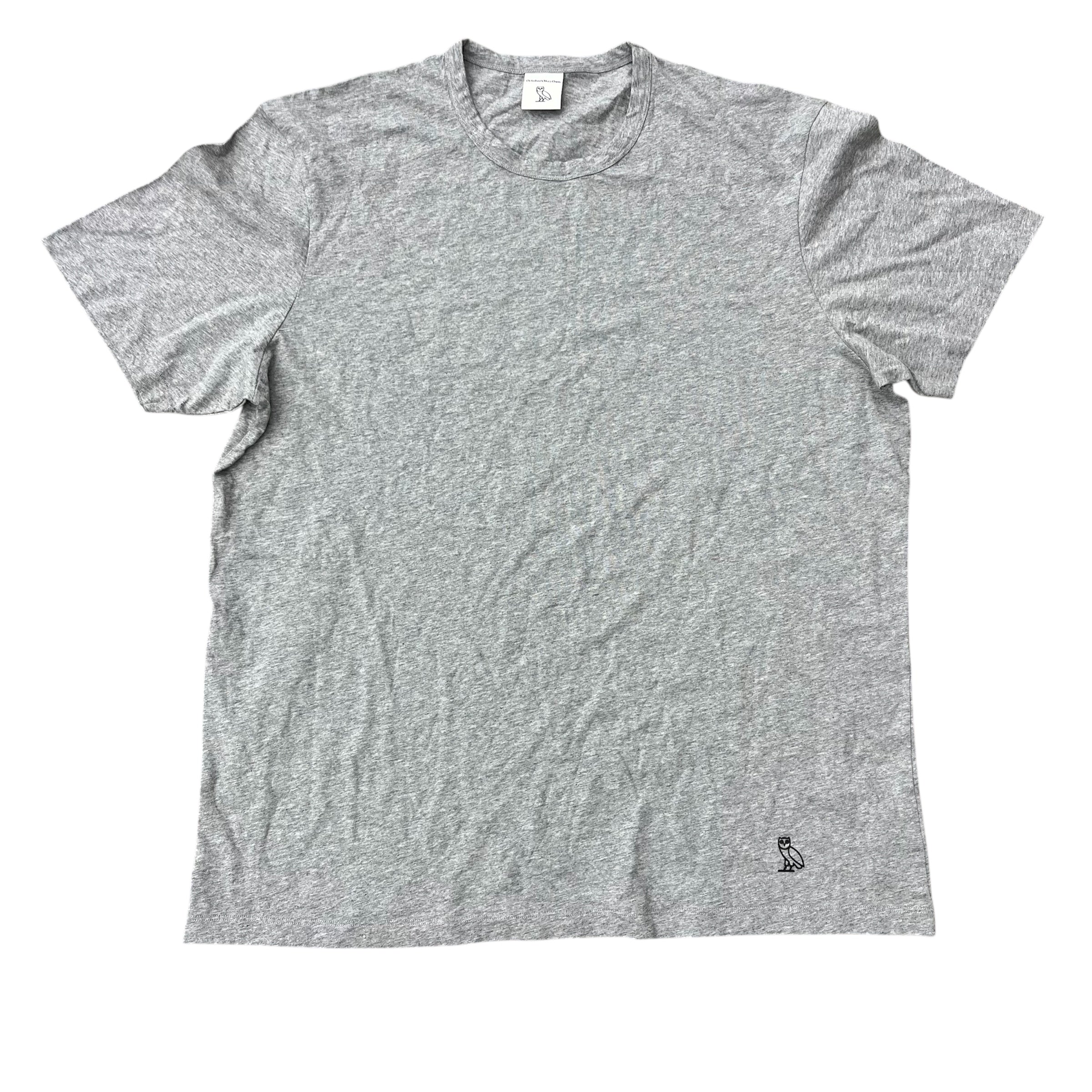 OVO SMALL LOGO TEE-GREY