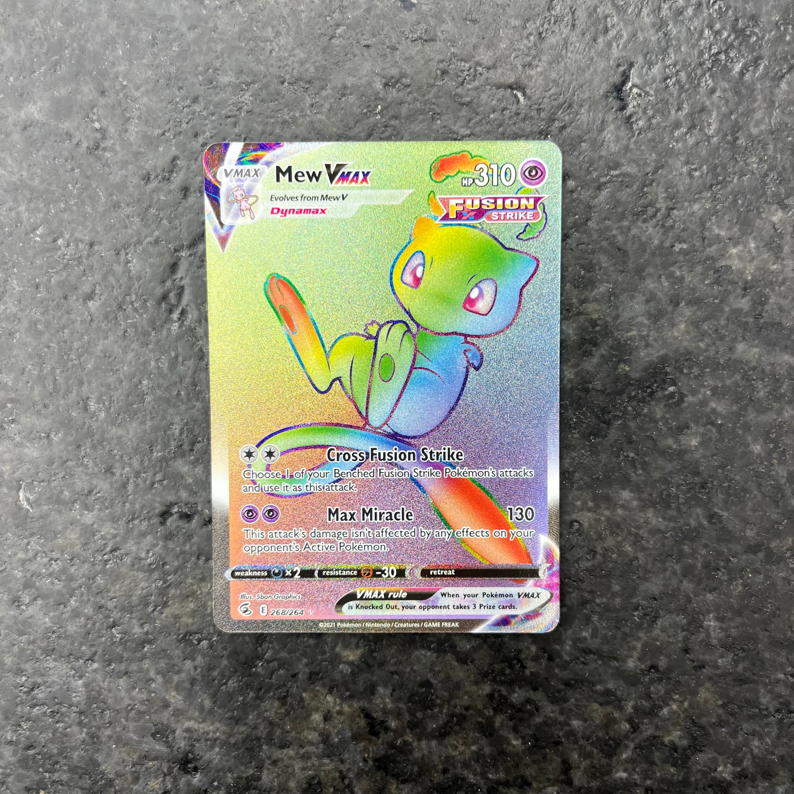 MEW VMAX RAINBOW RARE 268/264 (NM)