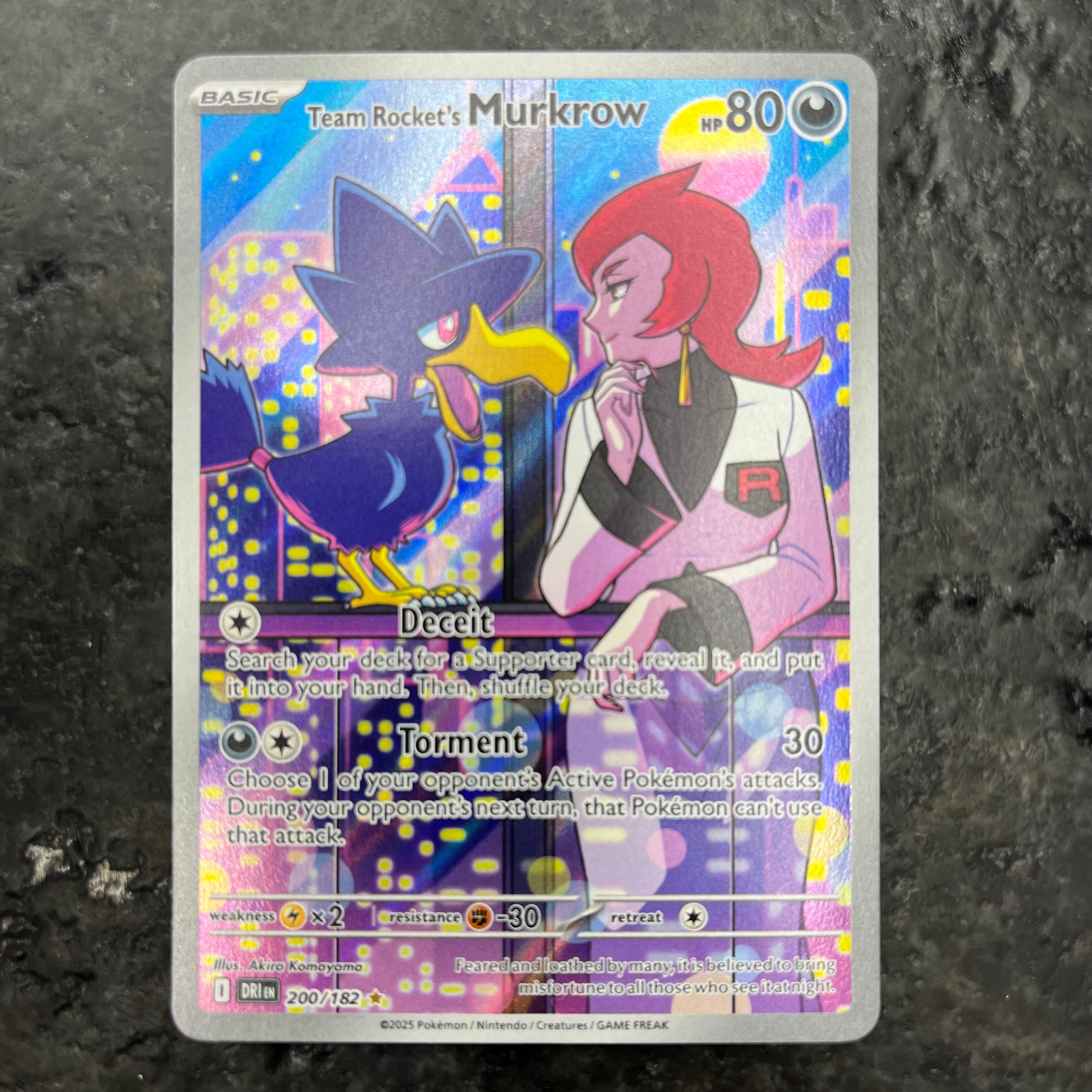 TEAM ROCKETS MURKROW DESTINED RIVALS SIR 200/182 VLP