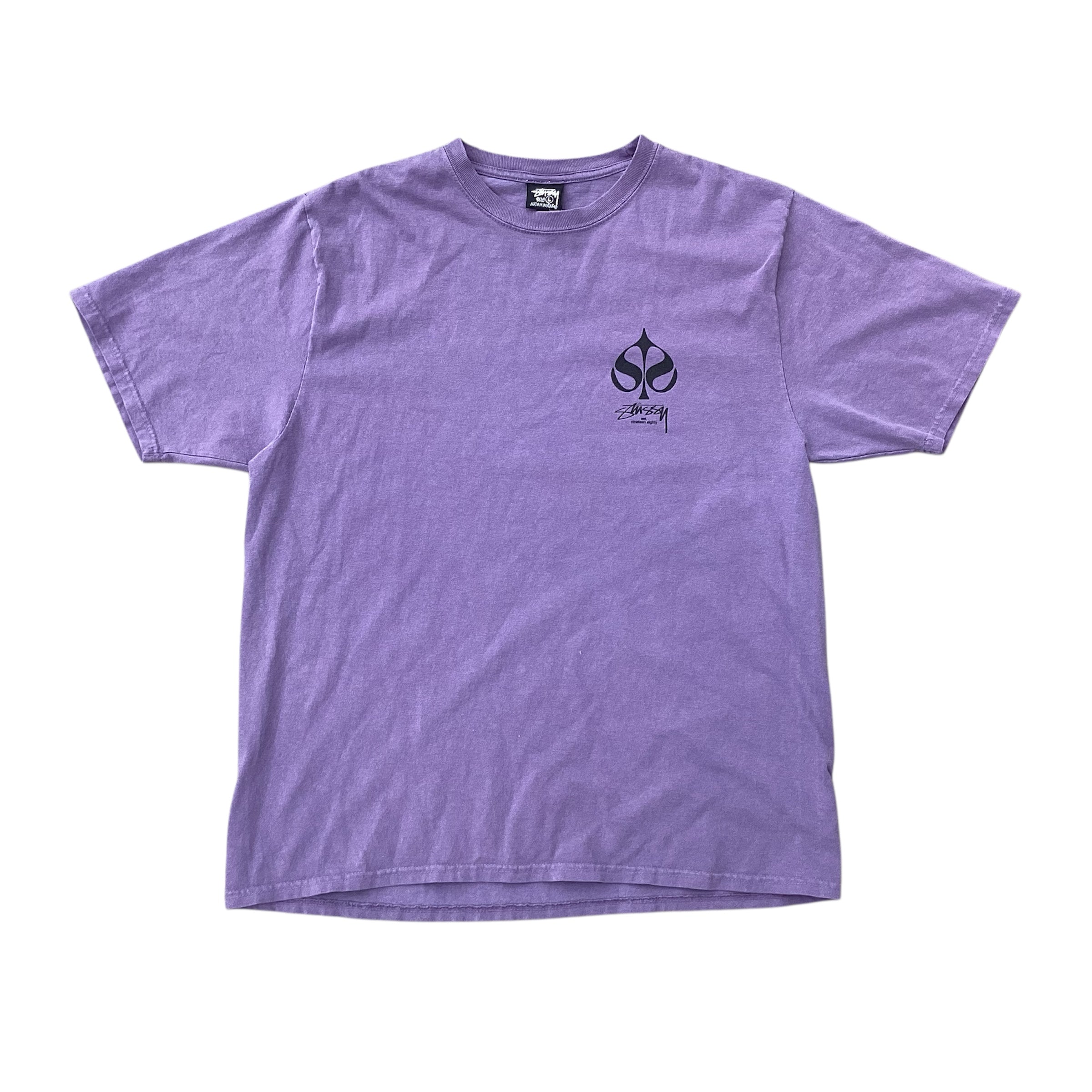 STUSSY SPADE PIGMENT DYE TEE