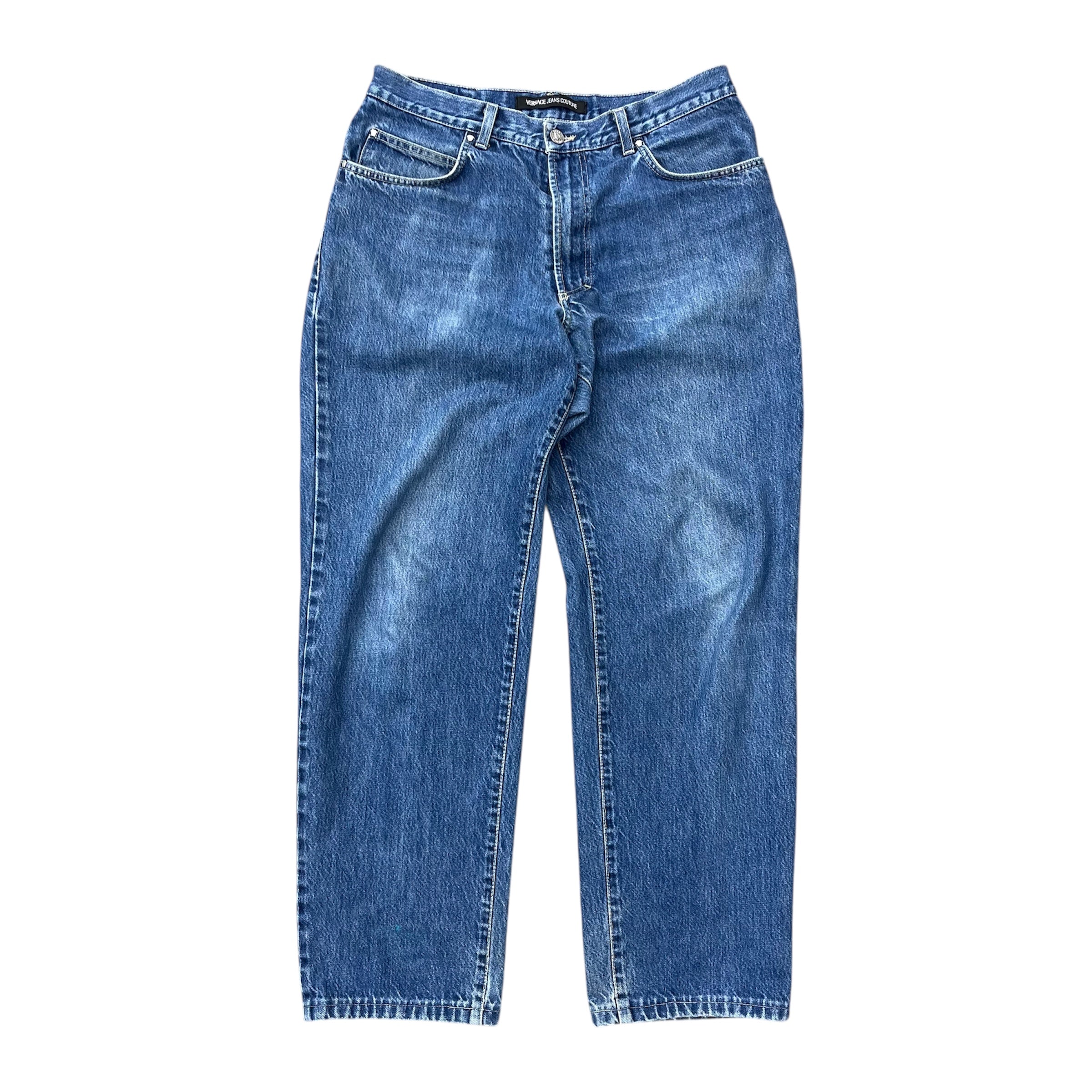 VERSACE BAGGY FIT BLUE DENIM