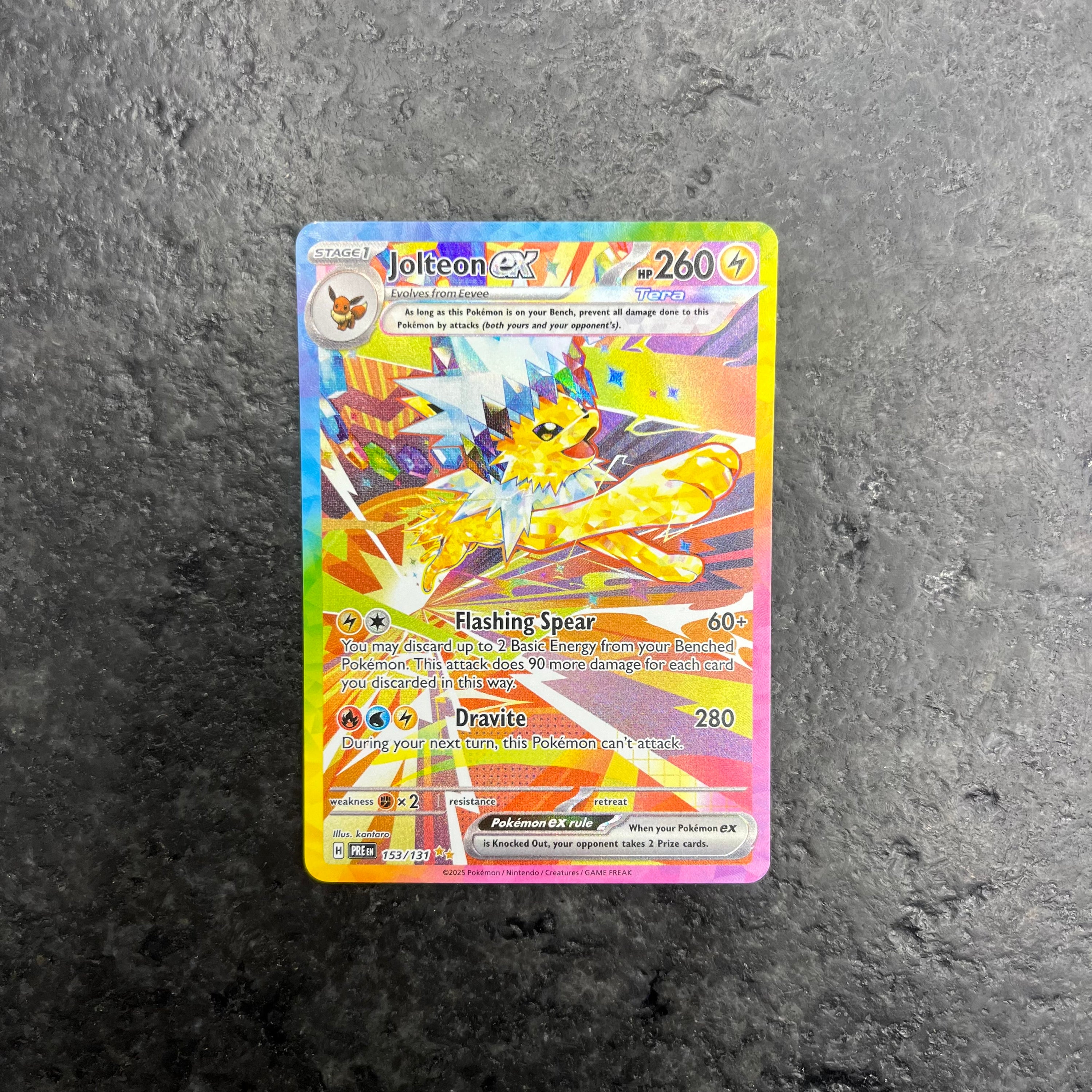 JOLTEON EX SIR 153/131 PRISMATIC EVOLUTIONS (NM)