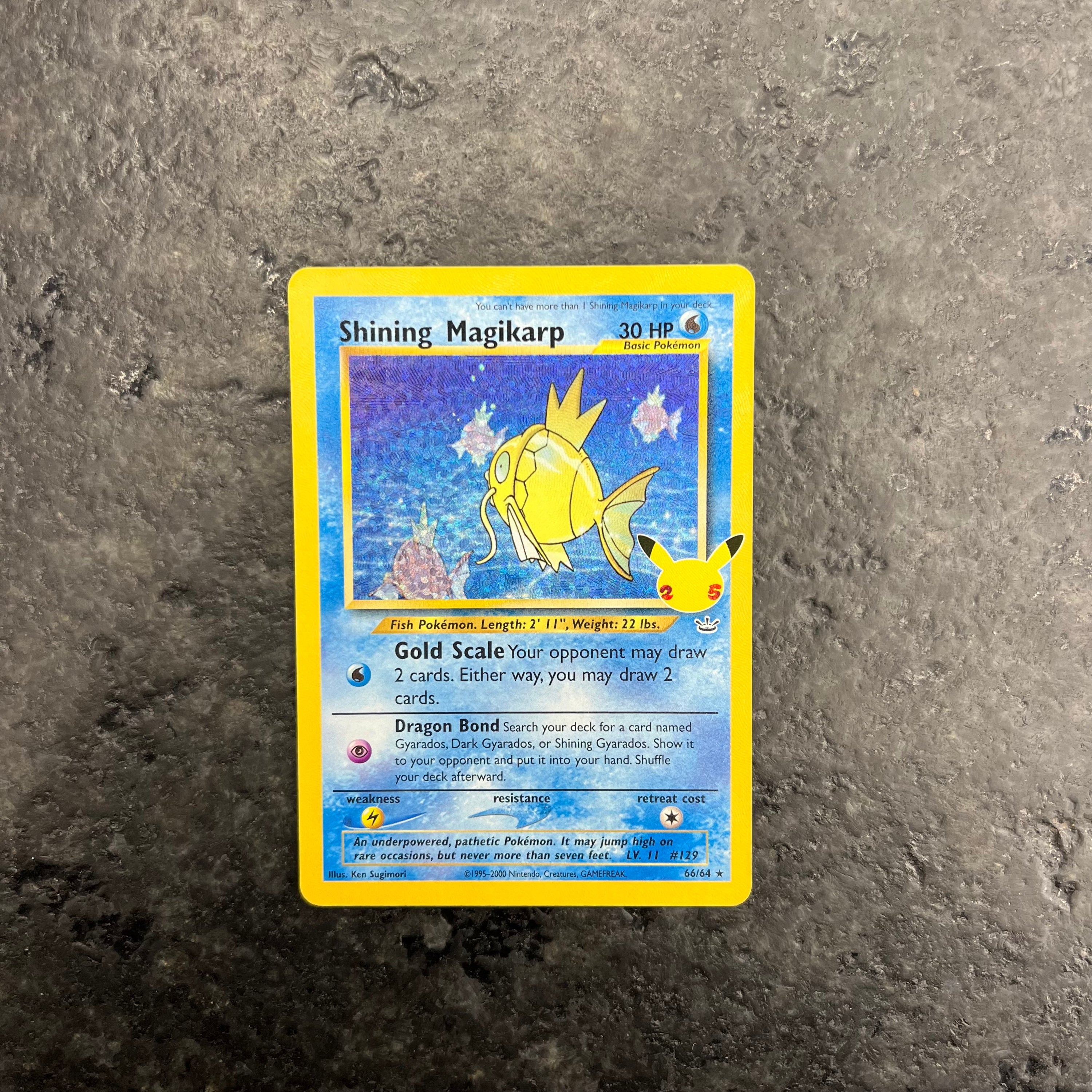 SHINING MAGIKARP 25TH CELEBRATIONS 66/64 (NM)