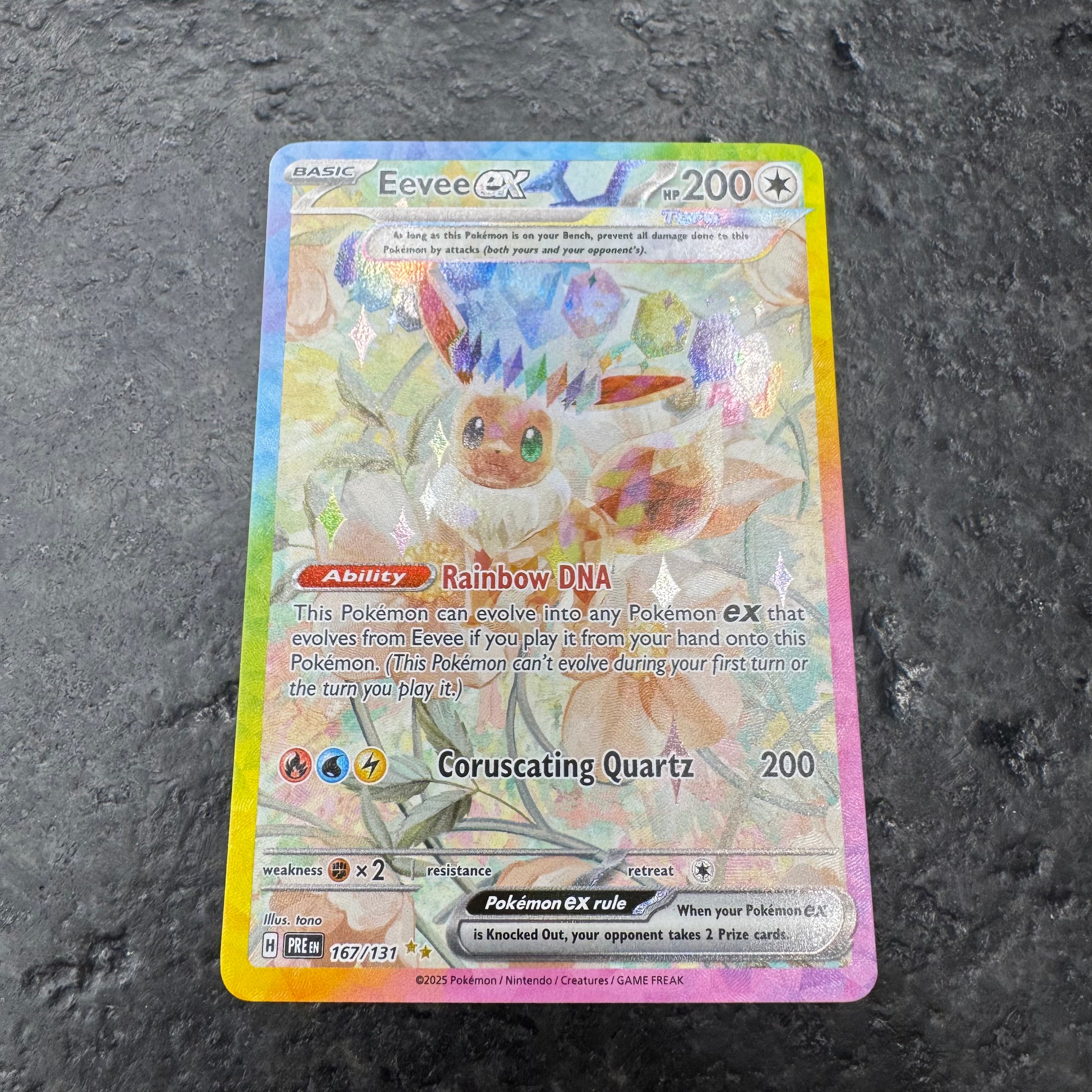 EEVEE EX SIR PRISMATIC EVOLUTIONS 167/131 (NM)