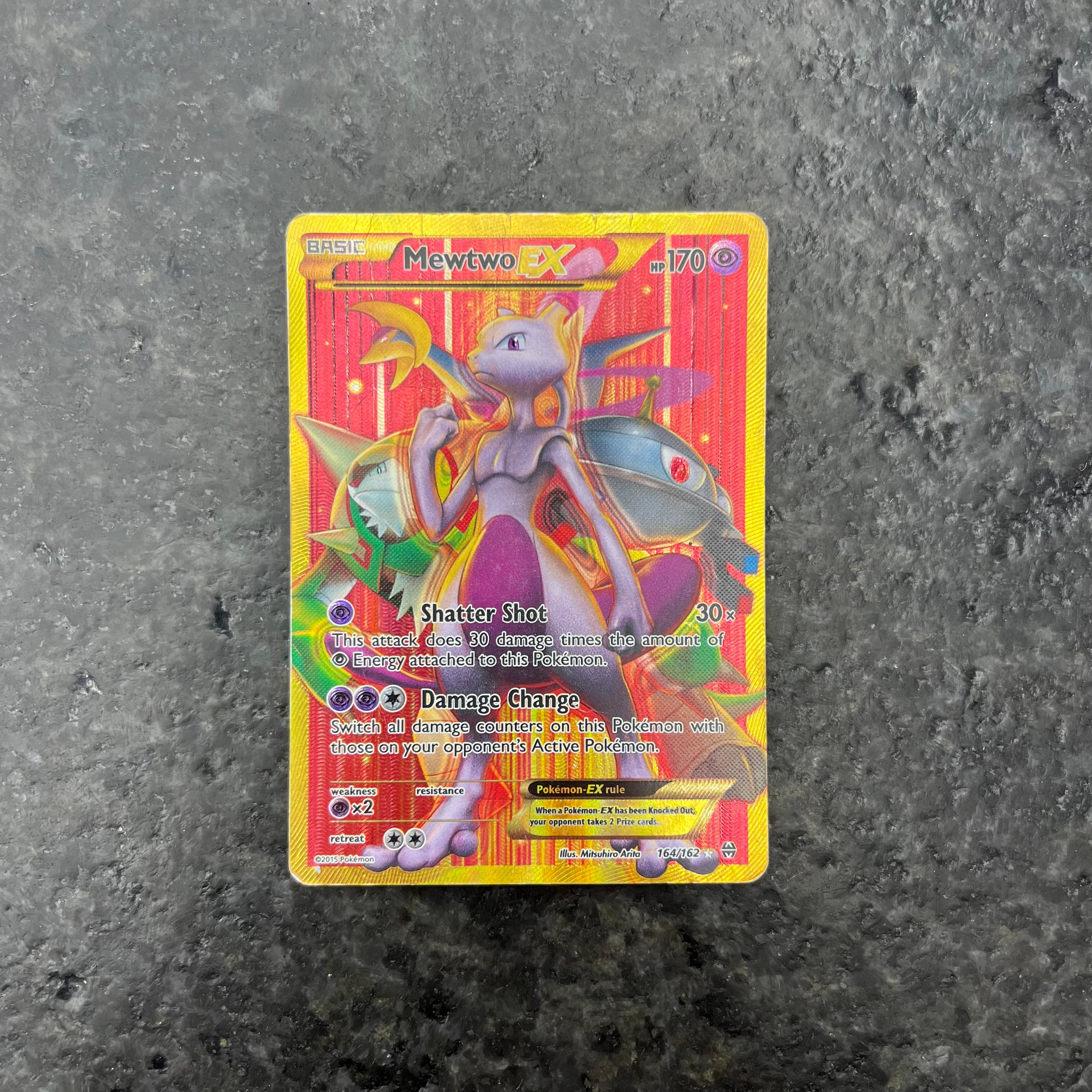 MEWTWO EX SECRET RARE 164/162 (HP)