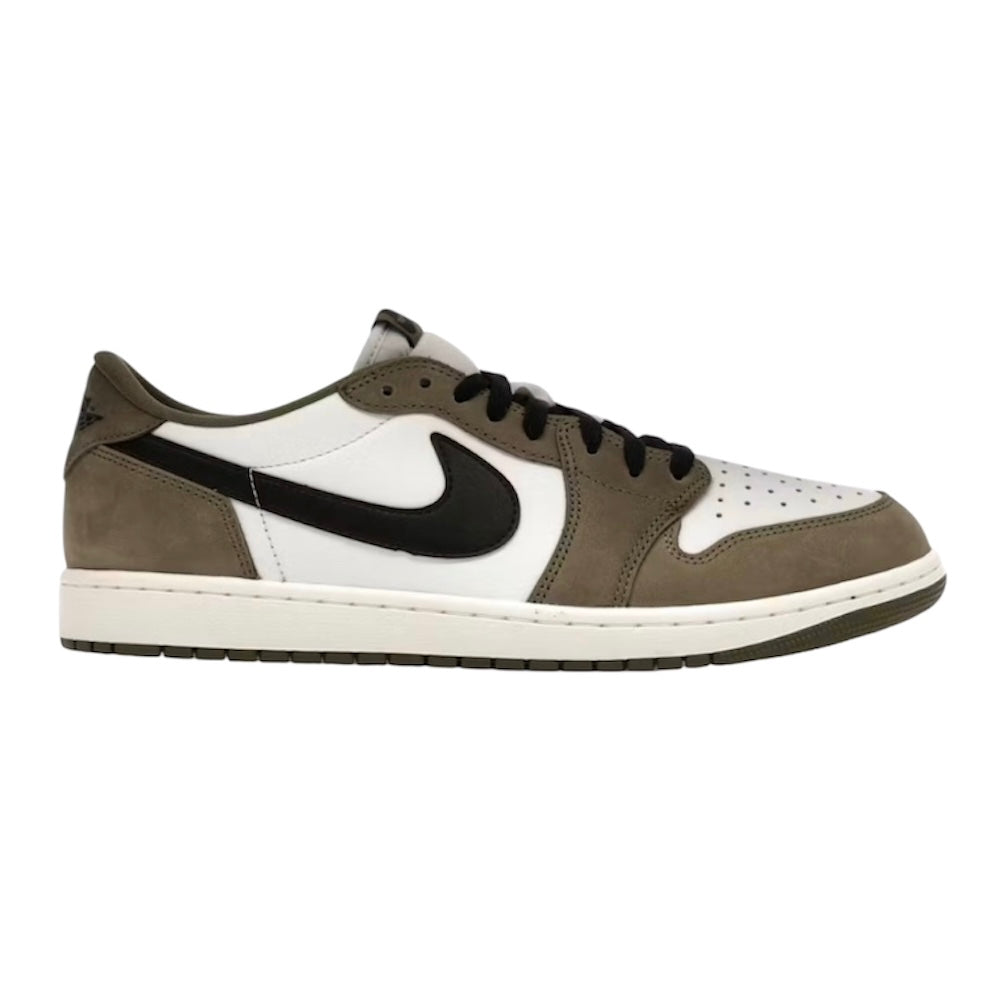 AIR JORDAN 1 RETRO LOW “MEDIUM OLIVE SUMMIT WHITE SAIL BLACK”