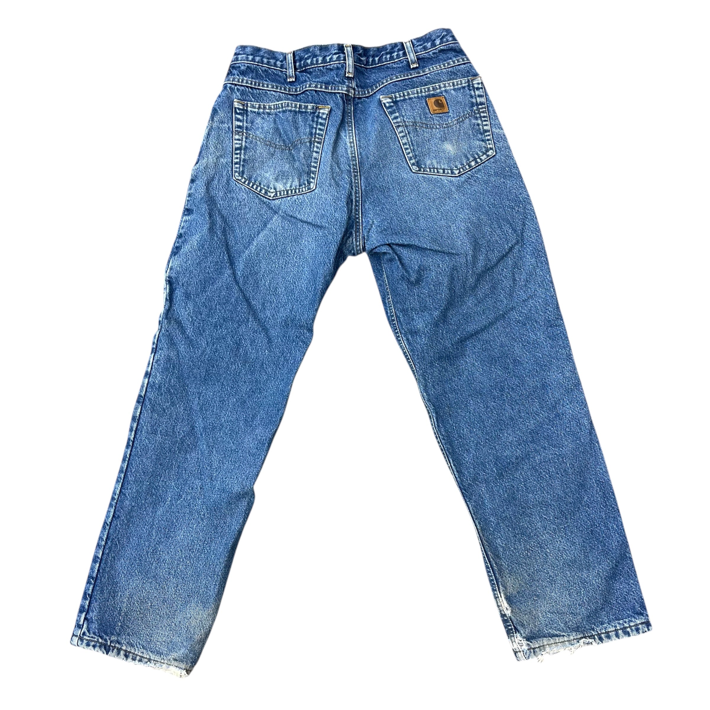 CARHARTT VINTAGE DISTRESSED FADED DENIM