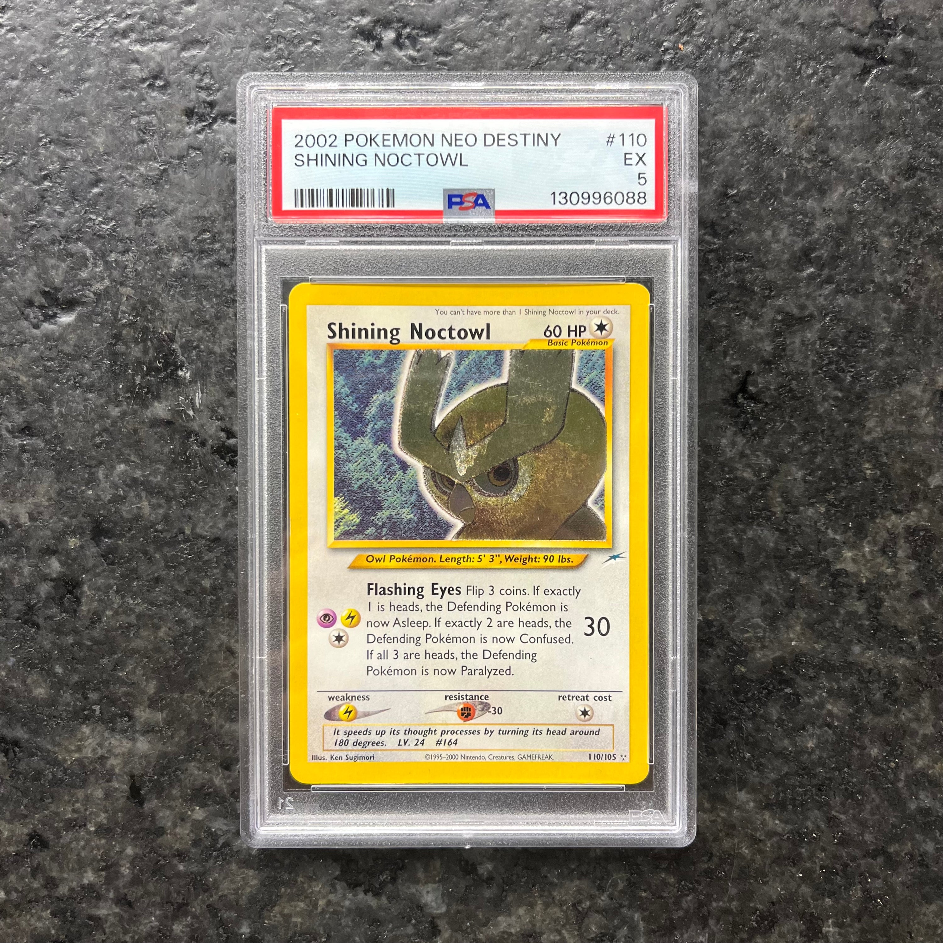 SHINING NOCTOWL NEO DESTINY 110/105 PSA 5